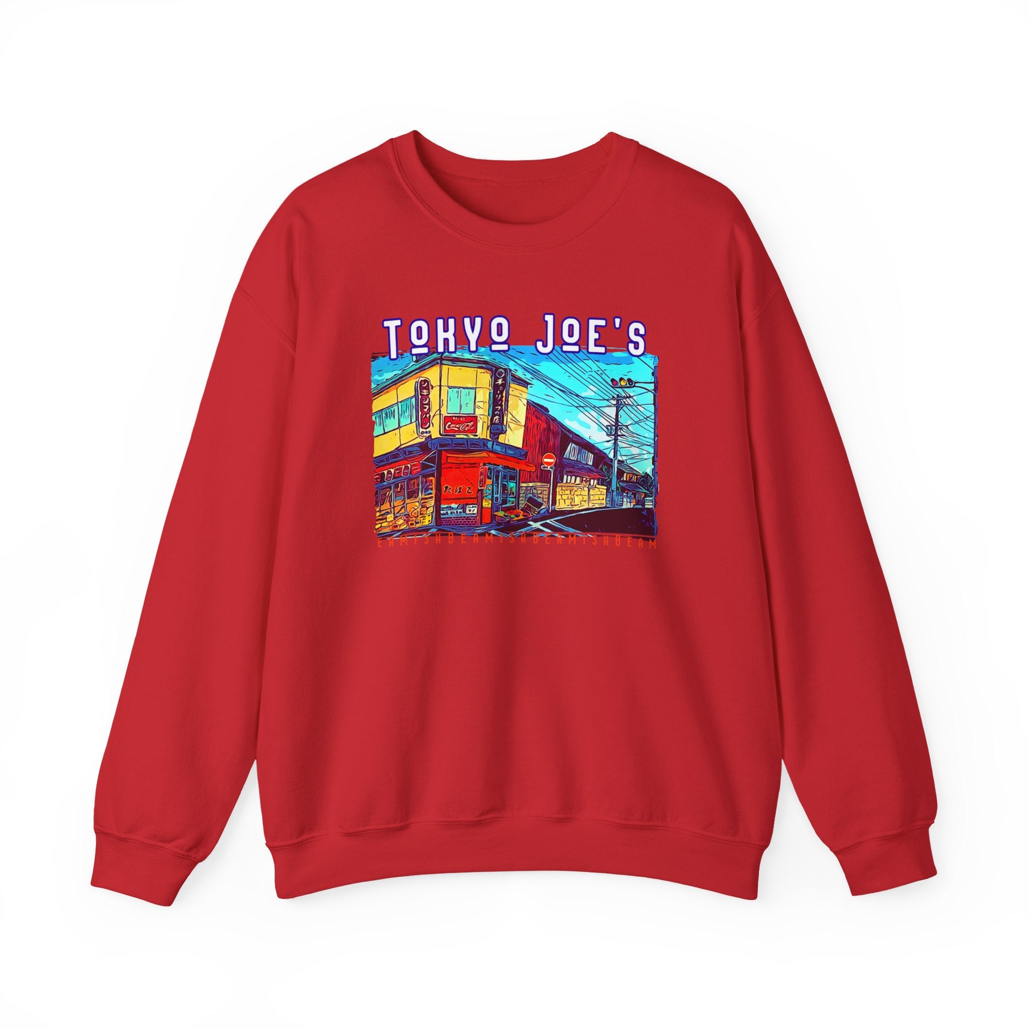 'Tokyo Joe's' medium heavy ribbed neck Crewneck Sweatshirt with Art print