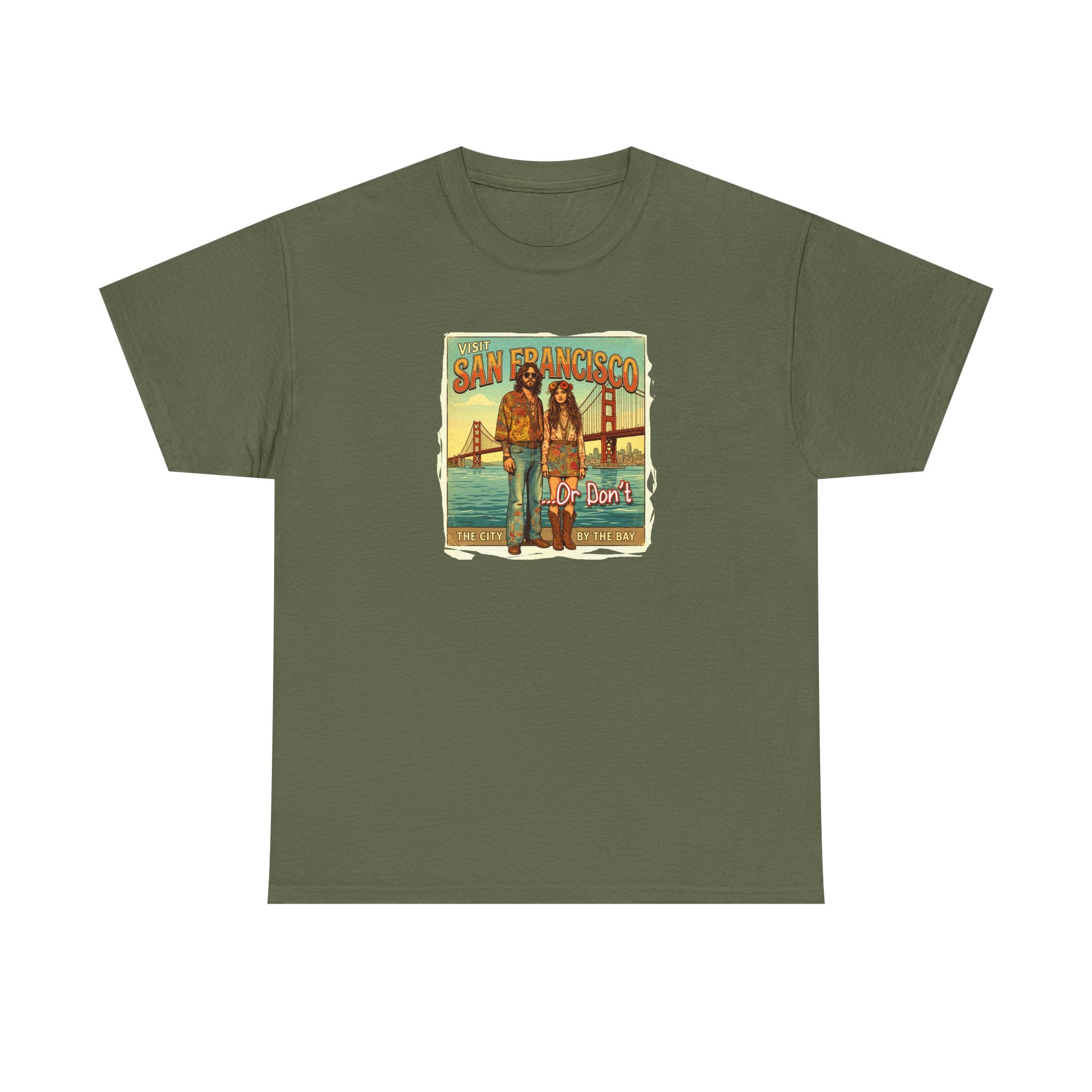 Vintage 'Visit San Francisco' 'Or Don't"  on medium weight 100% cotton T Shirt.