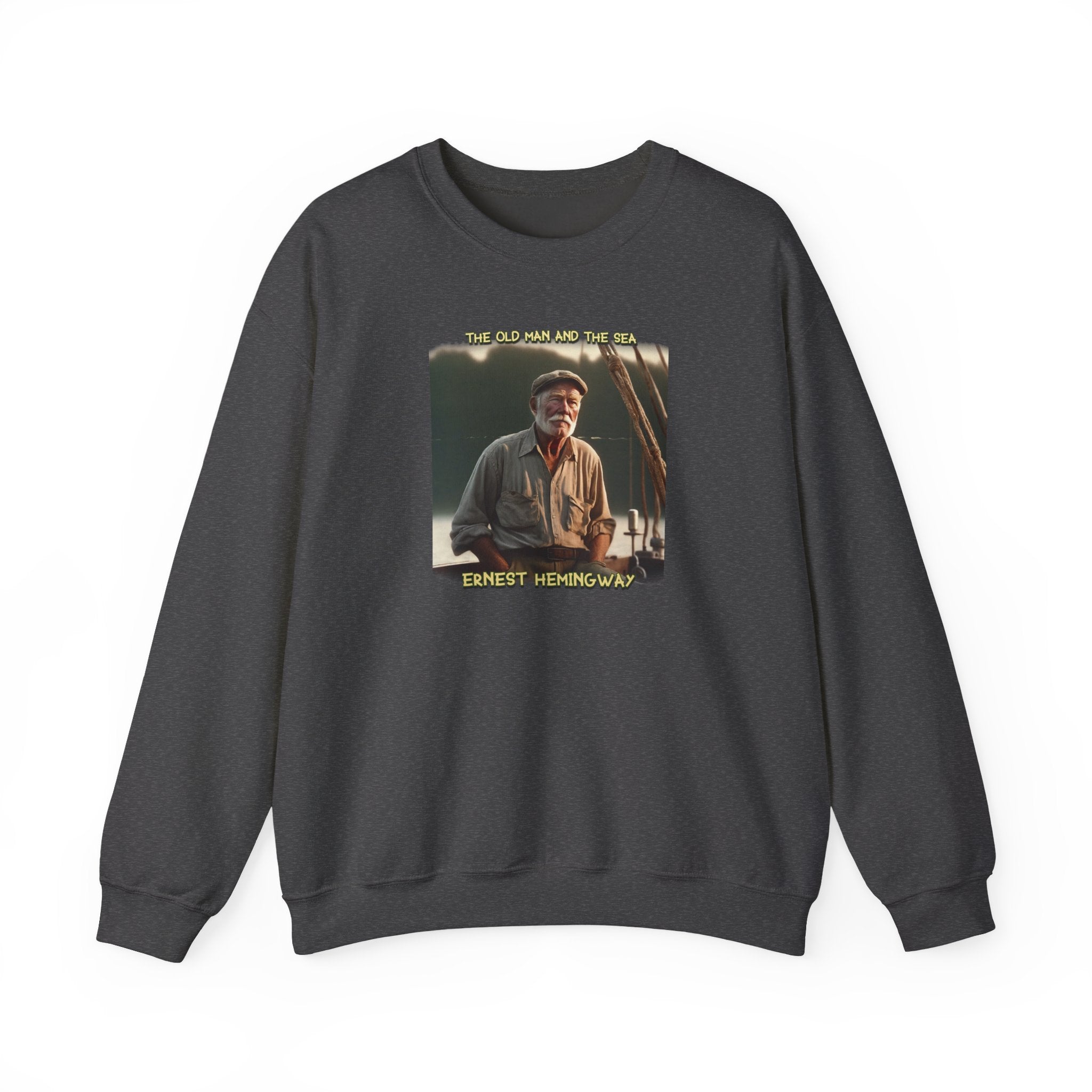"Ernest Hemingway – Vintage Portrait Art Print Crewneck Sweatshirt"