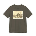 A Northern Town. Art print of L S Lowry on 100% lightweight cotton T shirt.