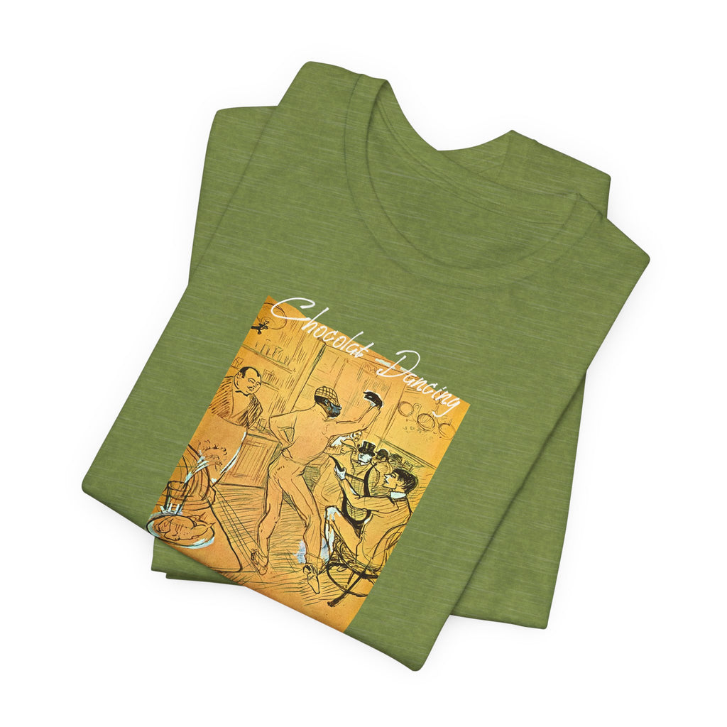 Toulouse Lautrec 'Chocolat Dancing'  Art print on  soft cotton lightweight T shirt