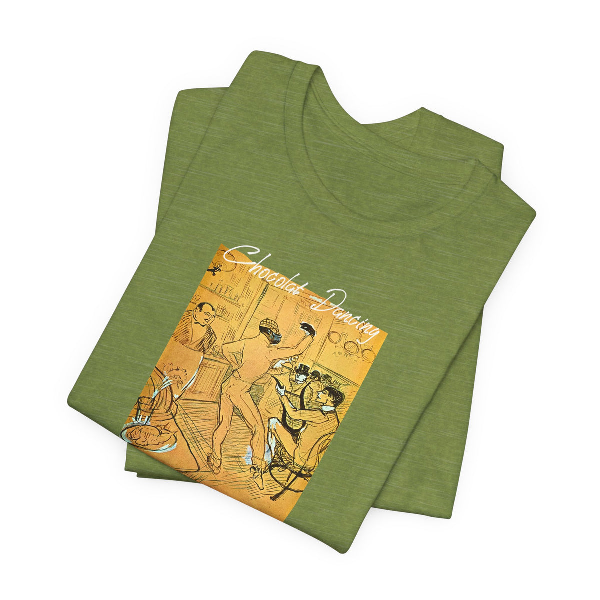 Toulouse Lautrec 'Chocolat Dancing'  Art print on  soft cotton lightweight T shirt