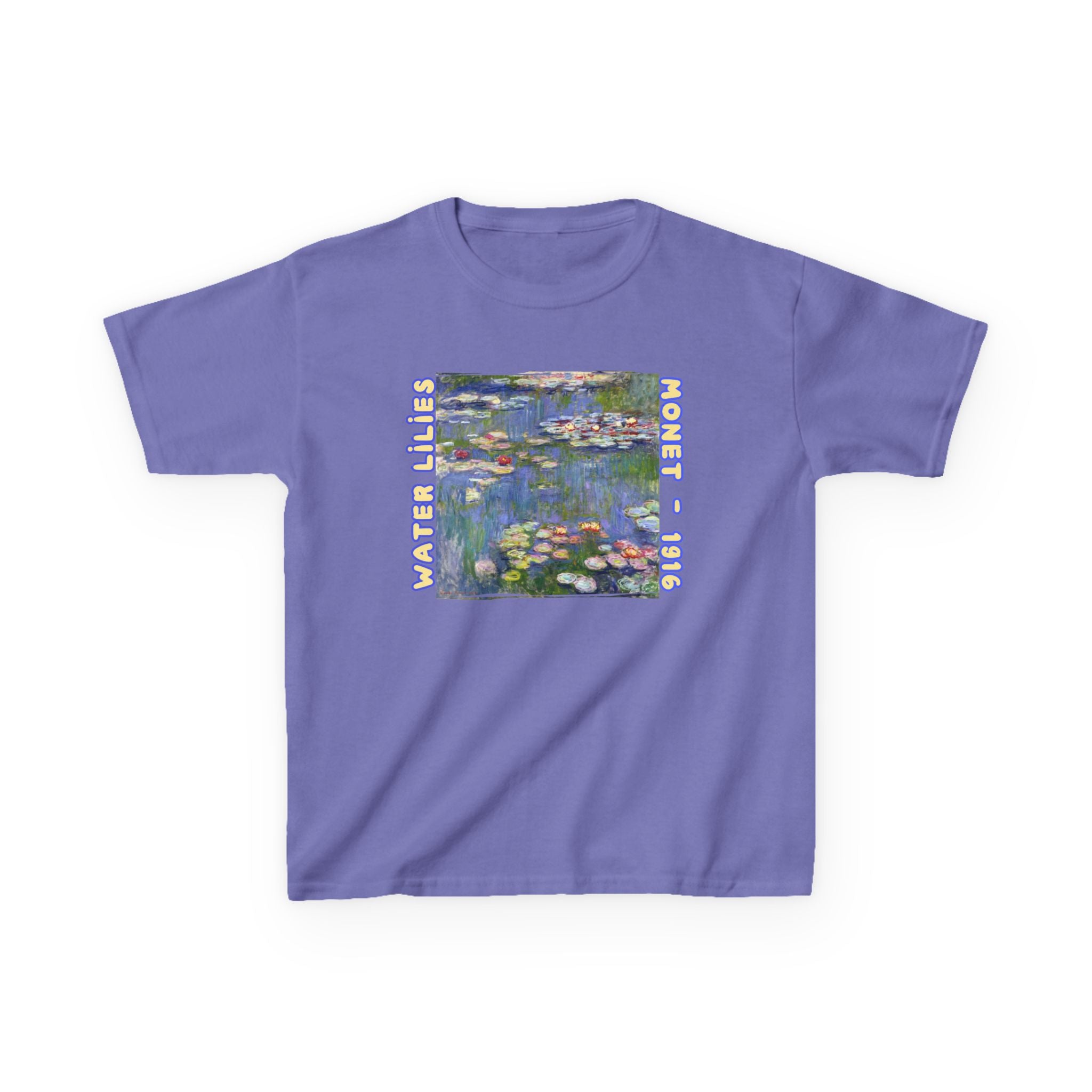Kids T‑Shirt — Monet Water Lilies Art Print (Water Lilies, 1916)