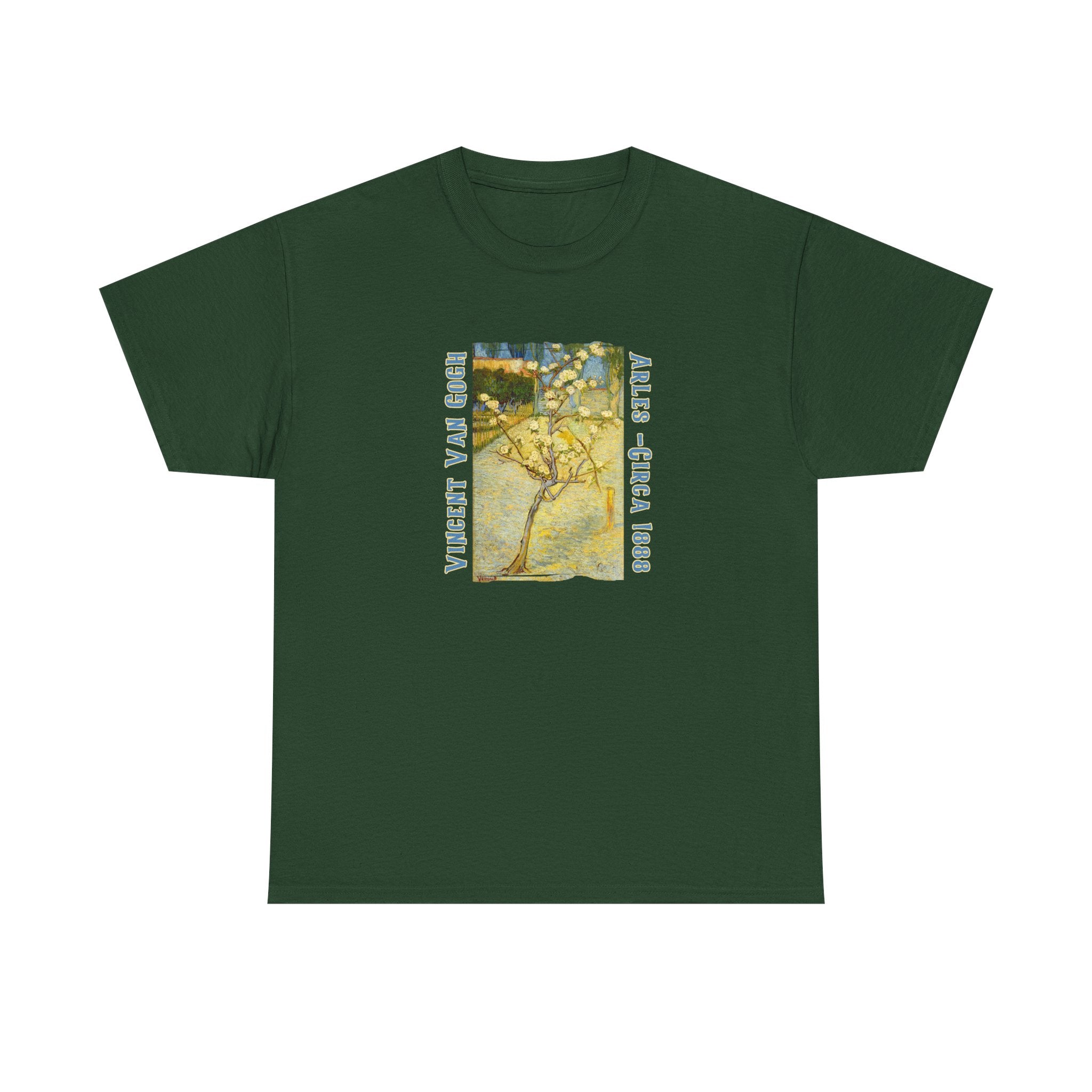 Heavy Cotton  T Shirt— Van Gogh Almond Tree Art print
