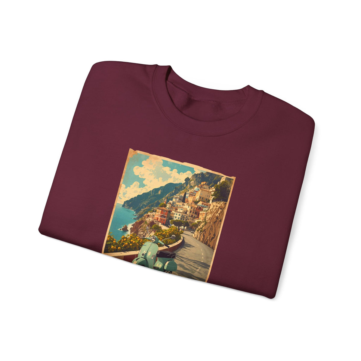 Ciao Italia 'Vespa' Art print on Unisex Heavy Blend™ Crewneck Sweatshirt