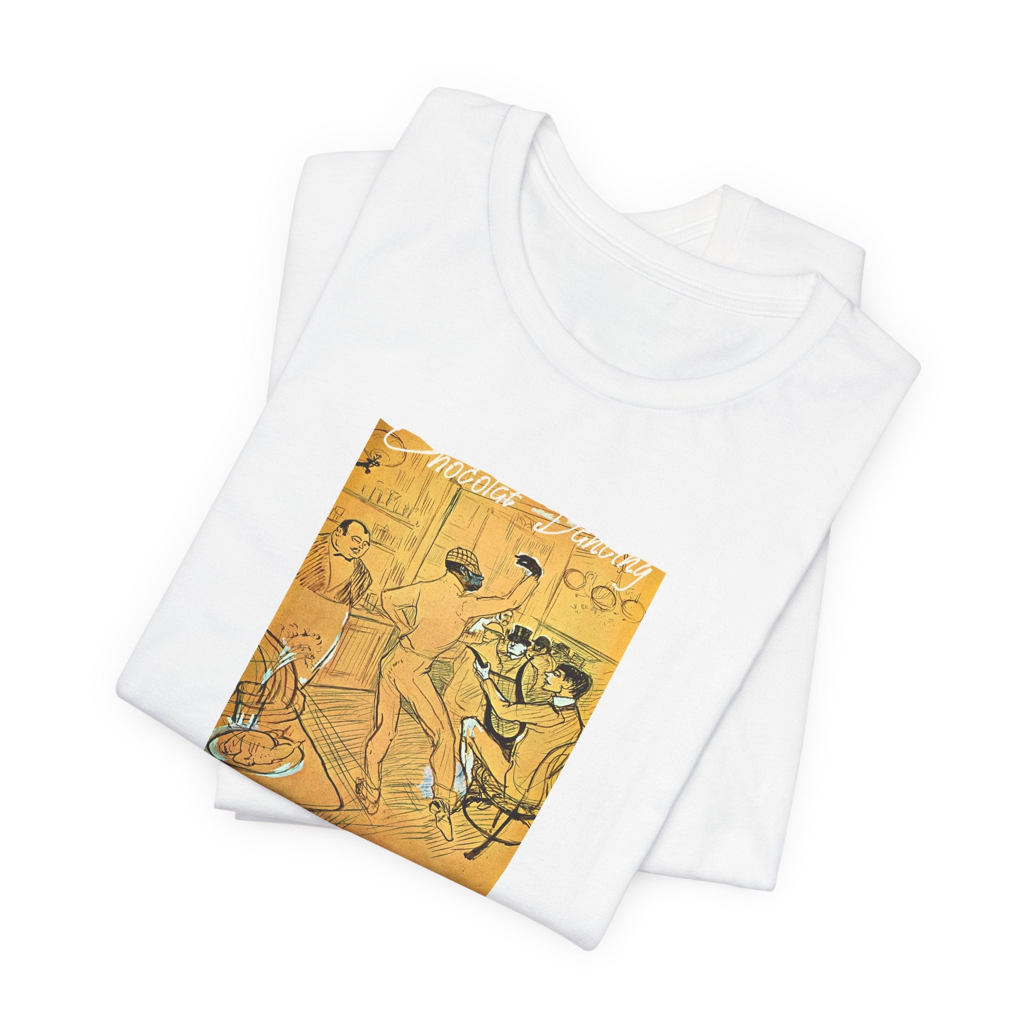 Toulouse Lautrec 'Chocolat Dancing'  Art print on  soft cotton lightweight T shirt