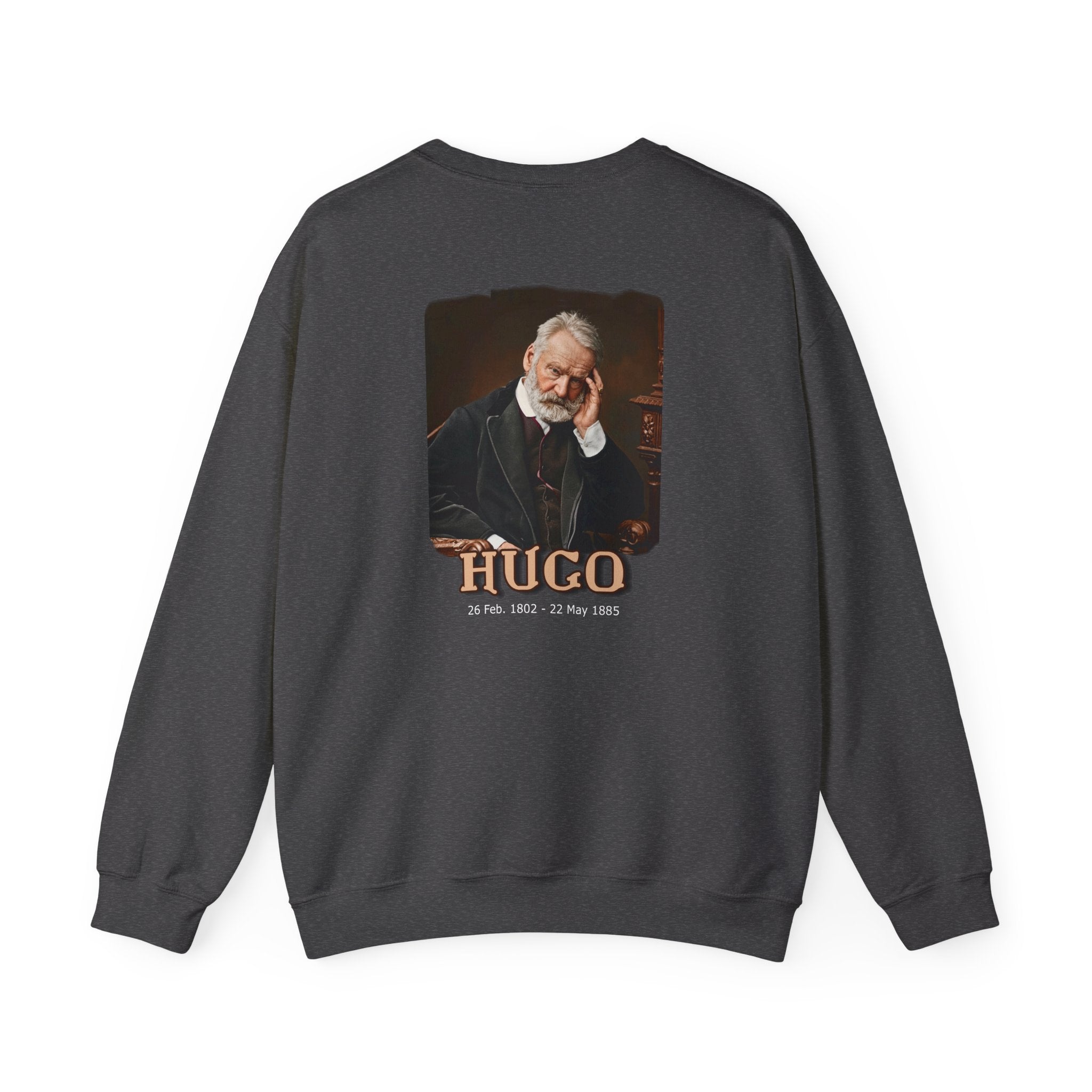 Victor Hugo Art print "HUGO" on Soft midweight crewneck Sweatshirt