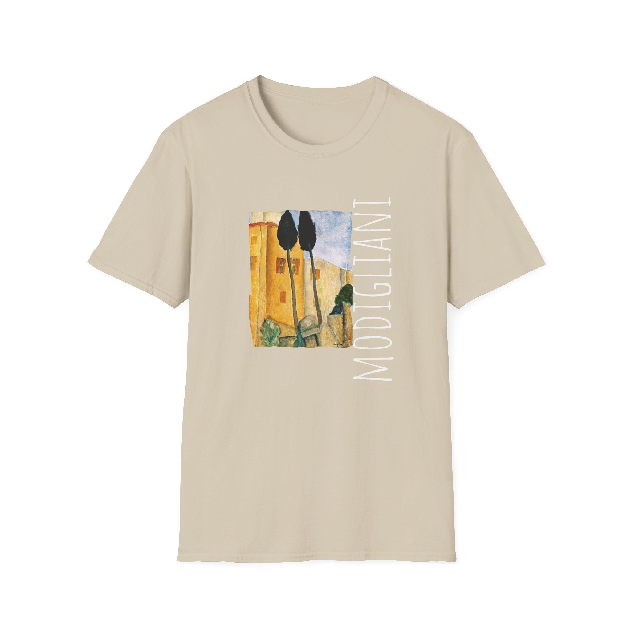 Unisex soft style Tshirt with Modigliani Art print