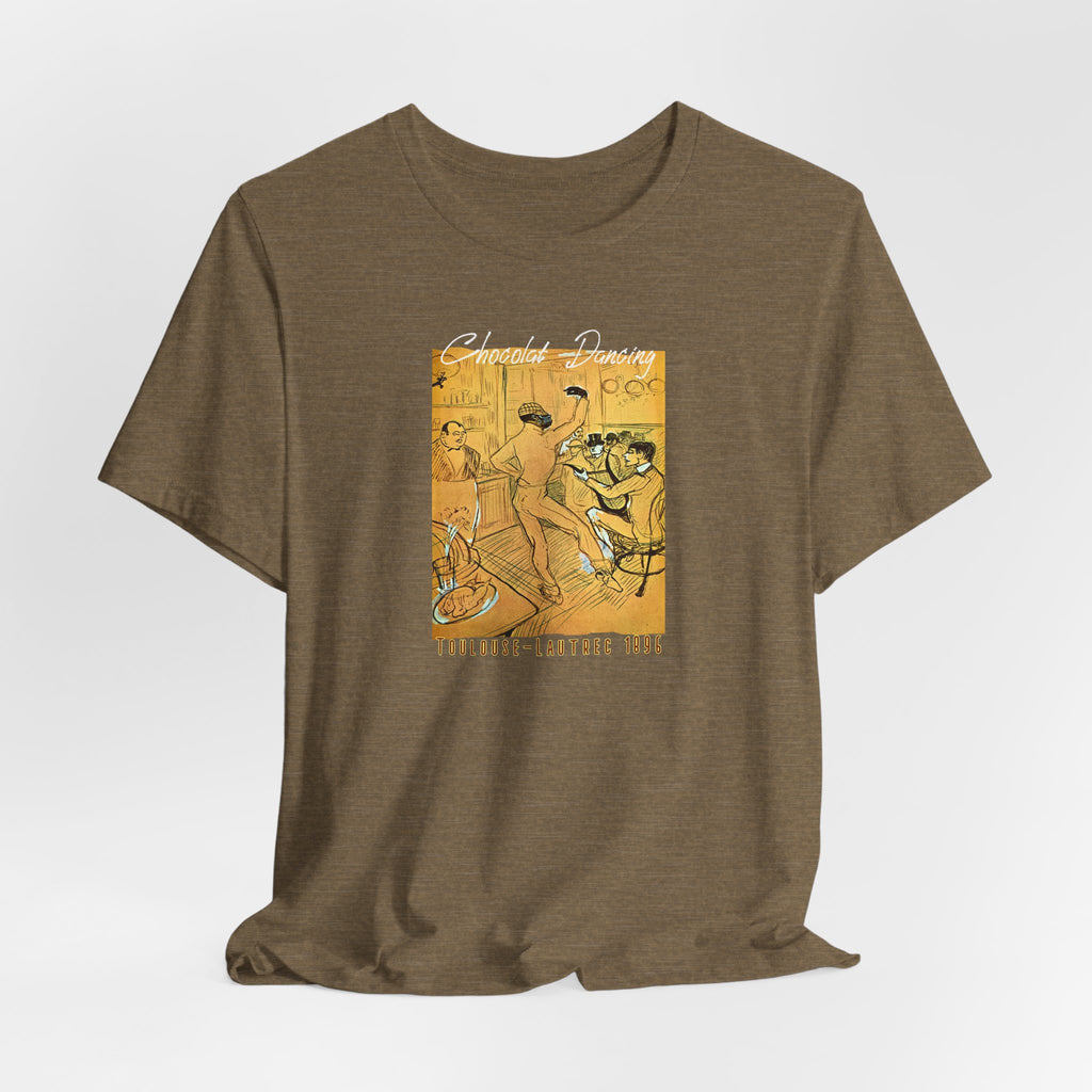 Toulouse Lautrec 'Chocolat Dancing'  Art print on  soft cotton lightweight T shirt