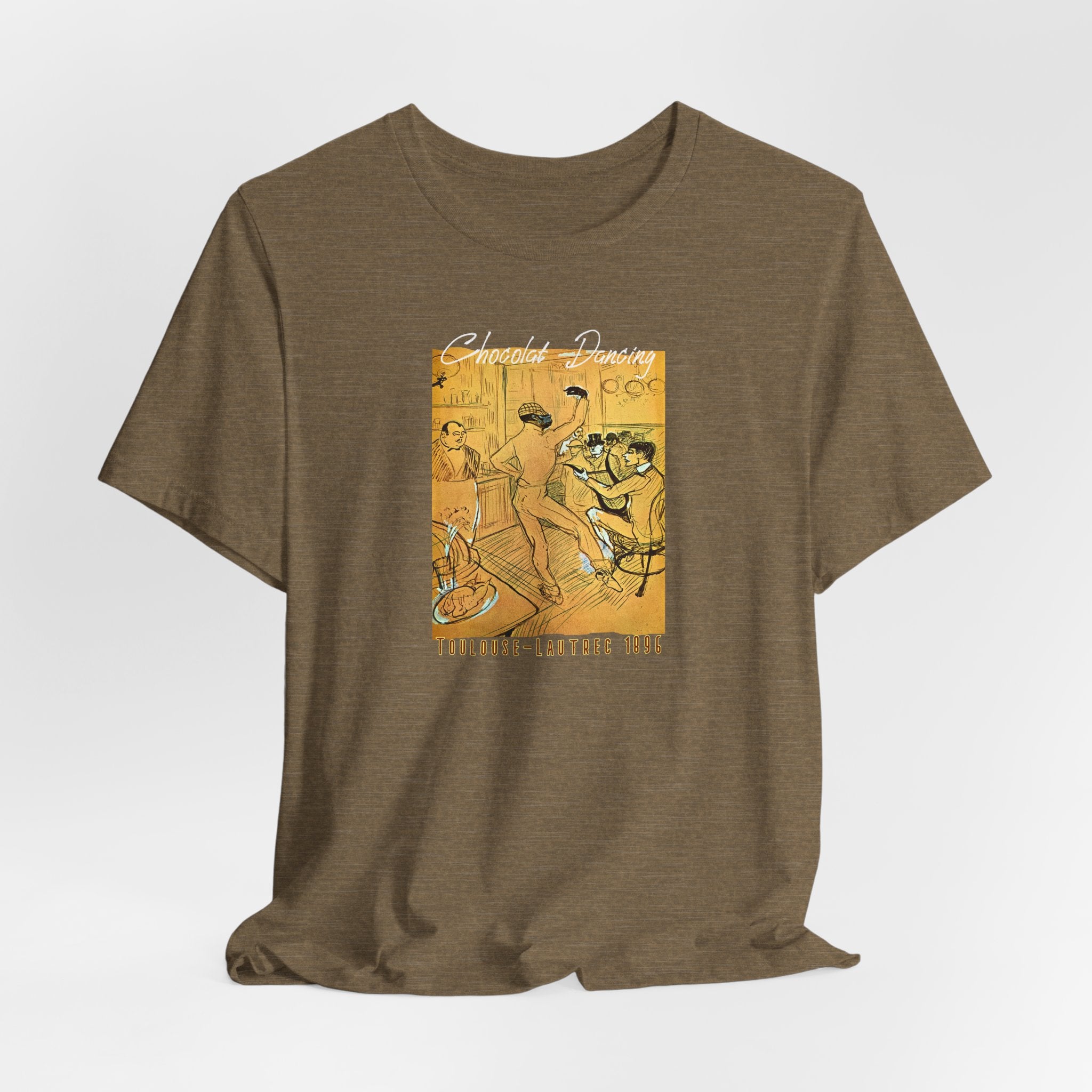 Toulouse Lautrec 'Chocolat Dancing'  Art print on  soft cotton lightweight T shirt