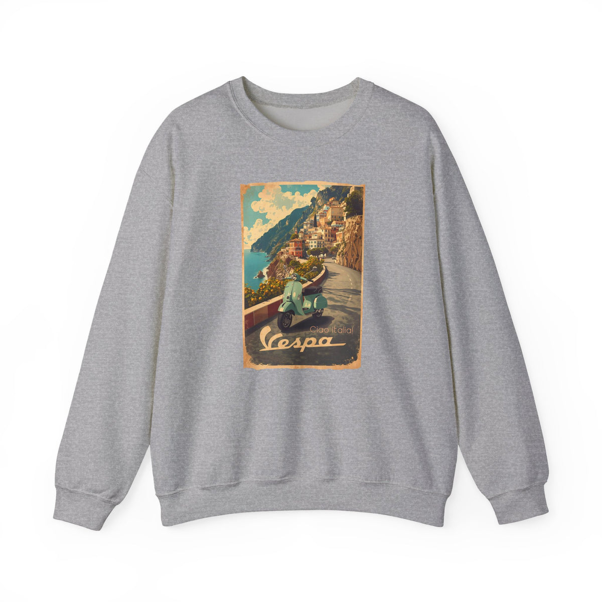 Ciao Italia 'Vespa' Art print on Unisex Heavy Blend™ Crewneck Sweatshirt