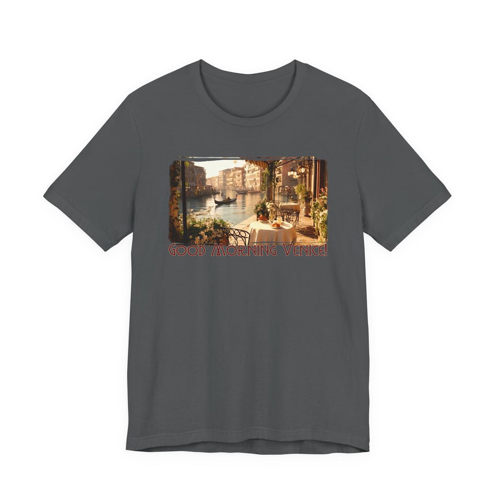 100% Airlume combed & ring-spun lightweight cotton — 'Good Morning Venice' Vintage Art Print
