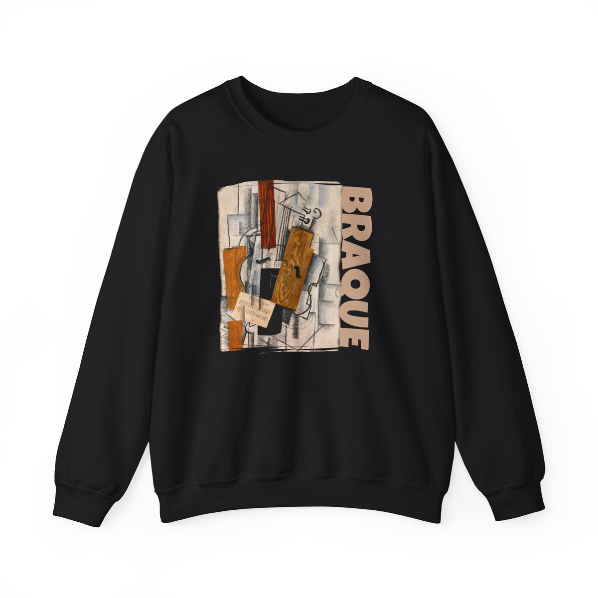 Georges Braque Cubist Art Print on Midweight Crewneck Sweatshirt