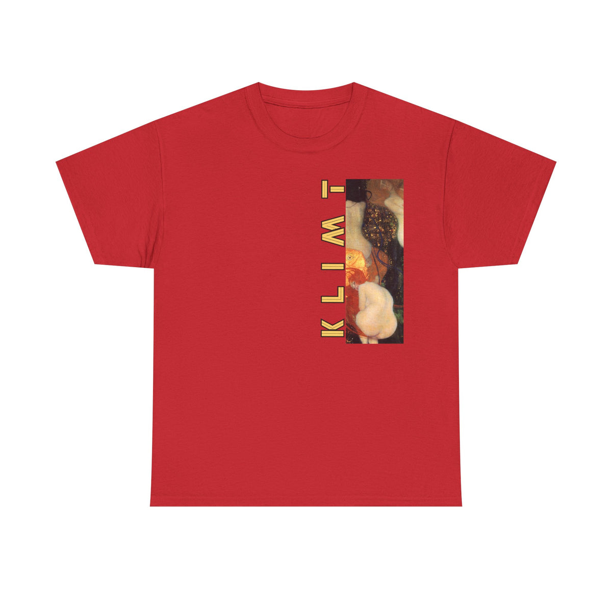 Klimt 'Goldfish' Art print on medium weight 100% cotton T shirt