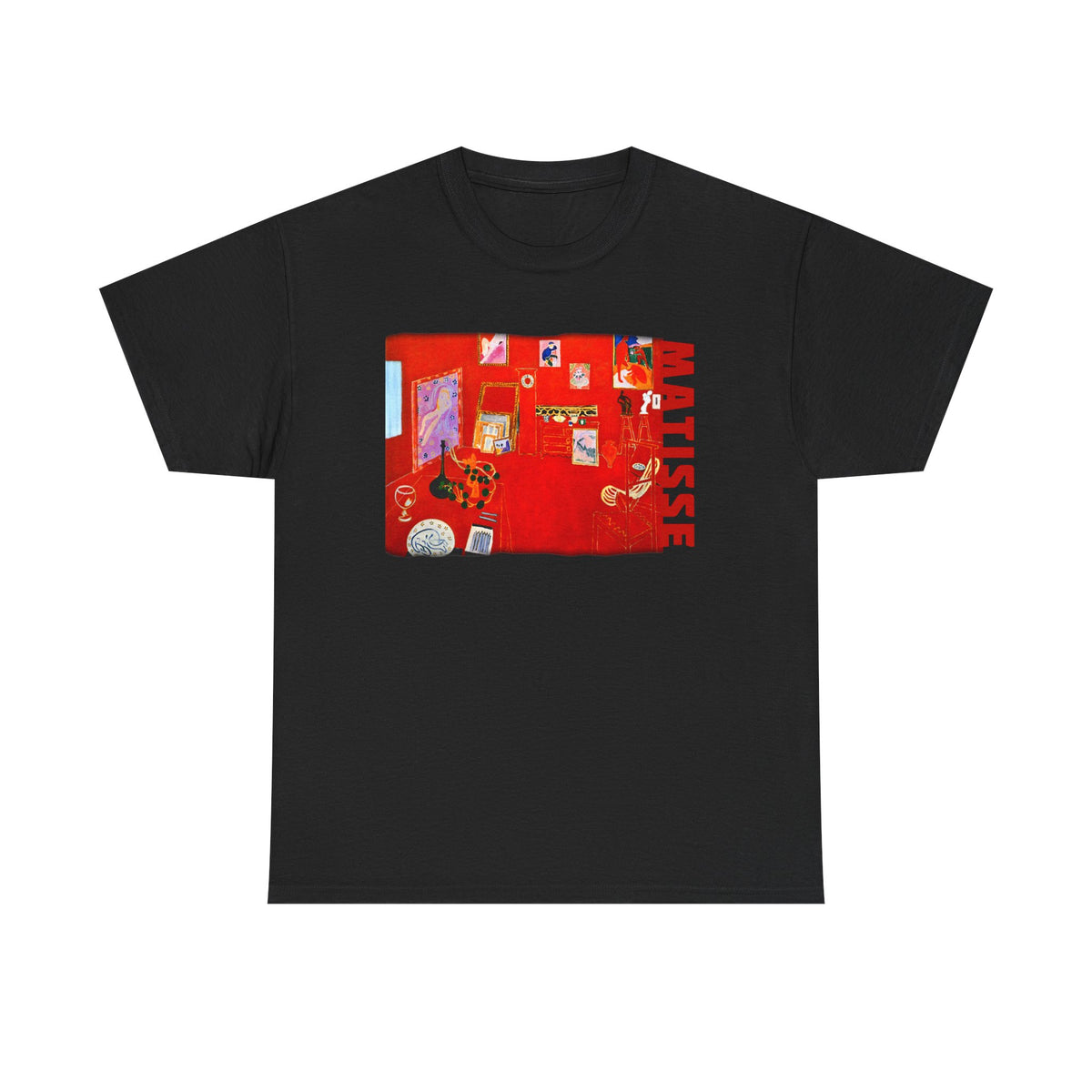 Matisse Art print The Red Studio 1911 on 100% cotton unisex T shirt