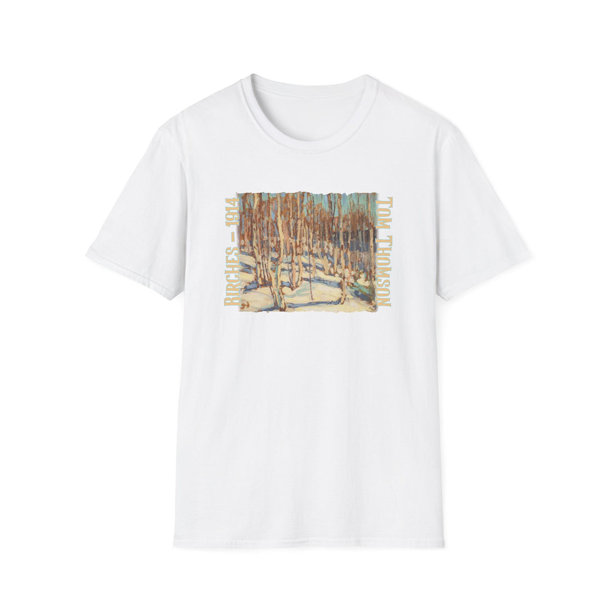 'Birch Forest' 1914. Tom Thomson design on 100% cotton lightweight t shirt