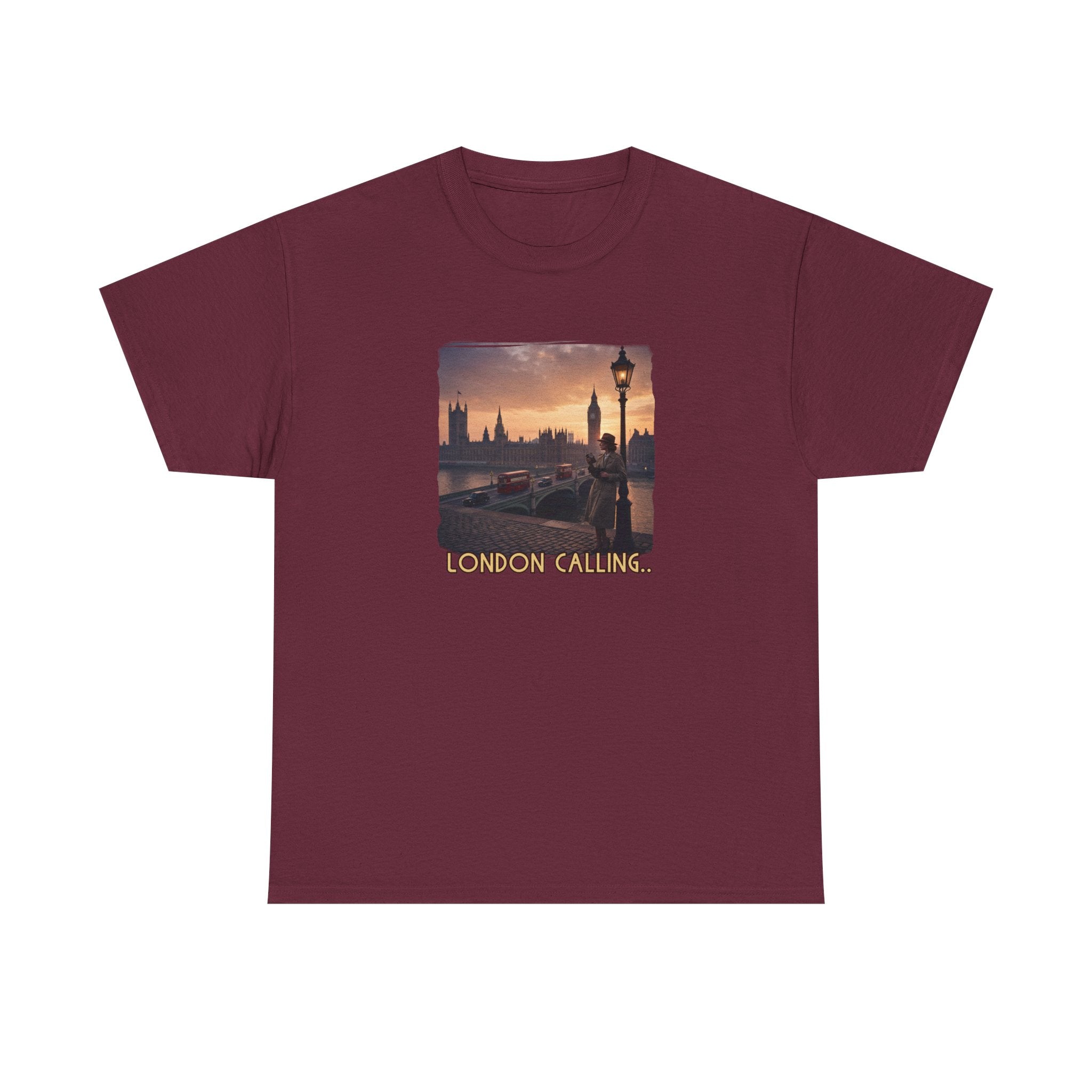 'London Calling' Art print on 100% cotton T shirt