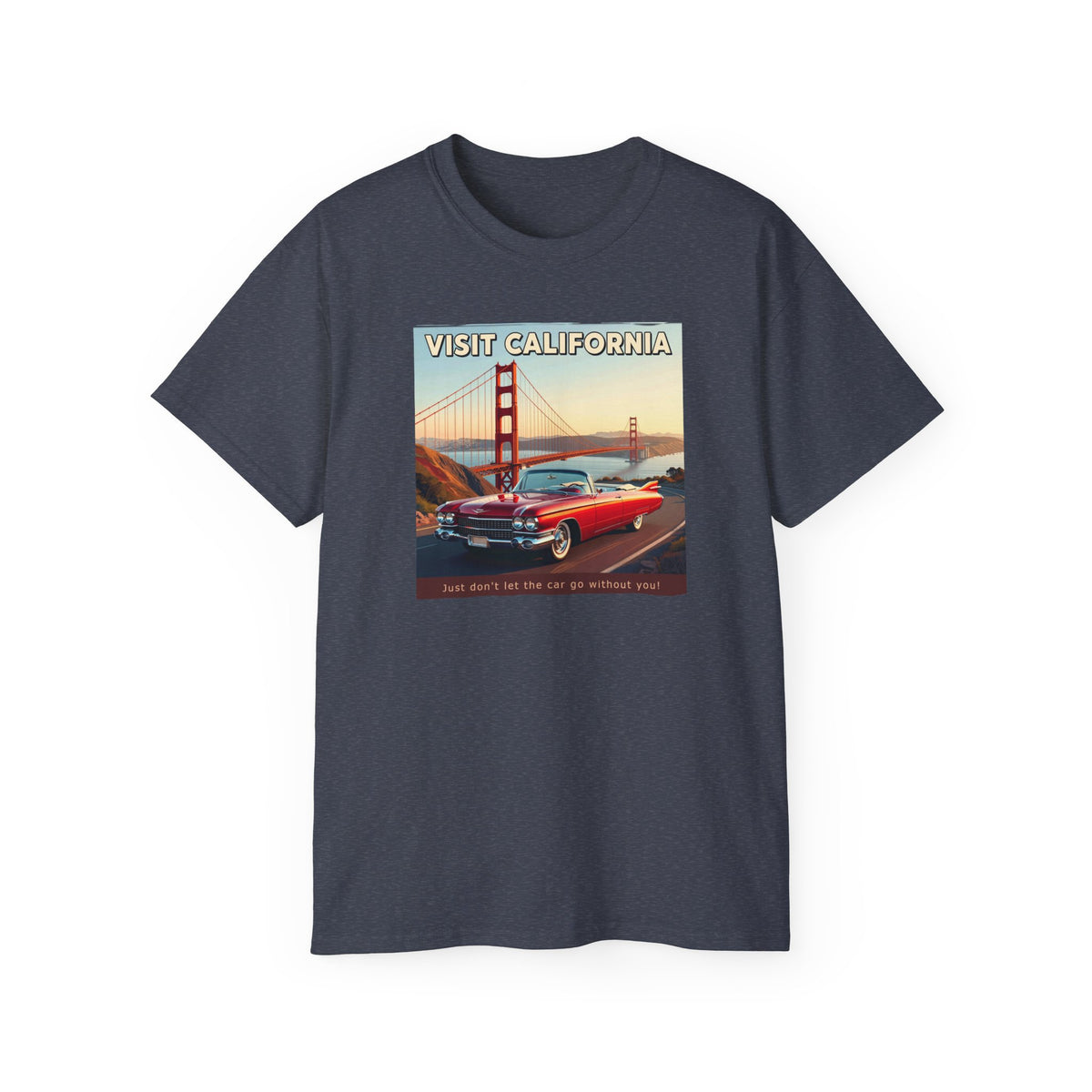 Vintage 'Visit California' Tee — Classic Art print on thicker vintage feel cotton.