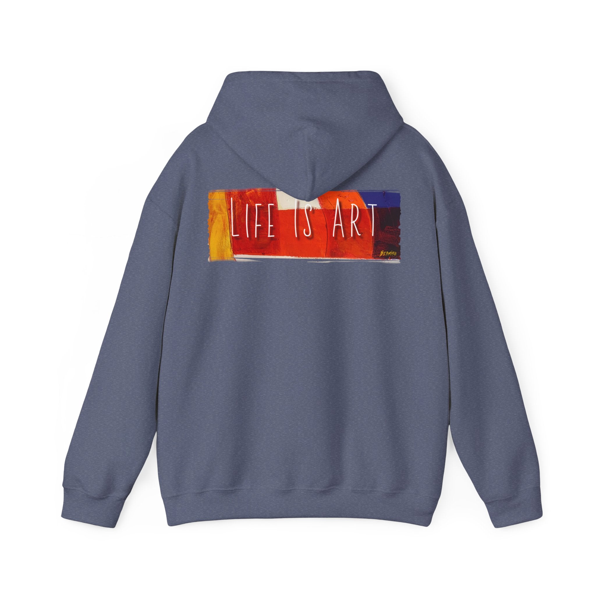 Life Is Art Hoodie – Colorful Brushstroke Graphic pullover with Art print.