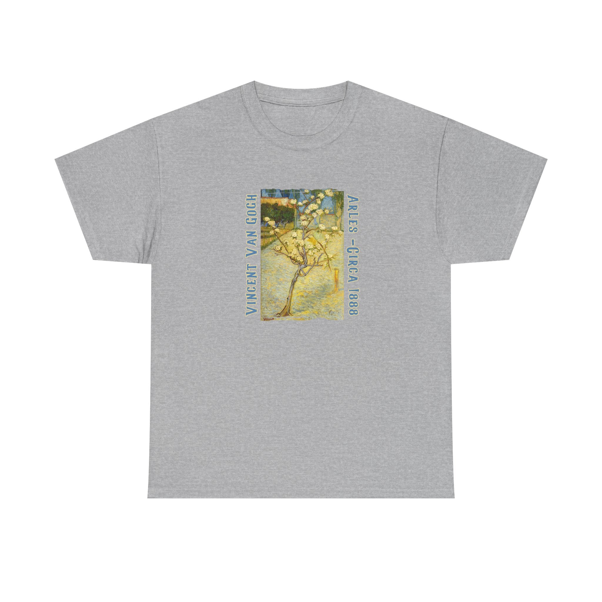 Heavy Cotton  T Shirt— Van Gogh Almond Tree Art print