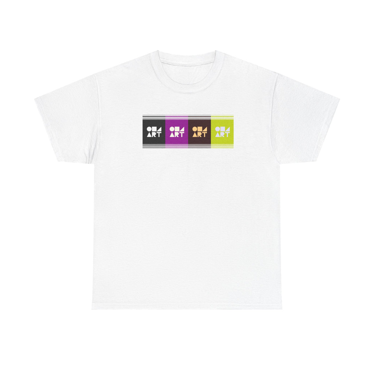 Retro Pop Graphic Tshirt saying ART on 100% soft cotton .