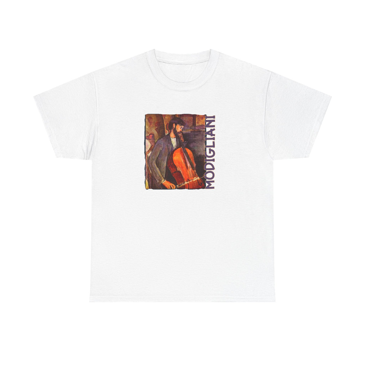 Modigliani Art print of  'The Cellist' on soft breathable 100% cotton