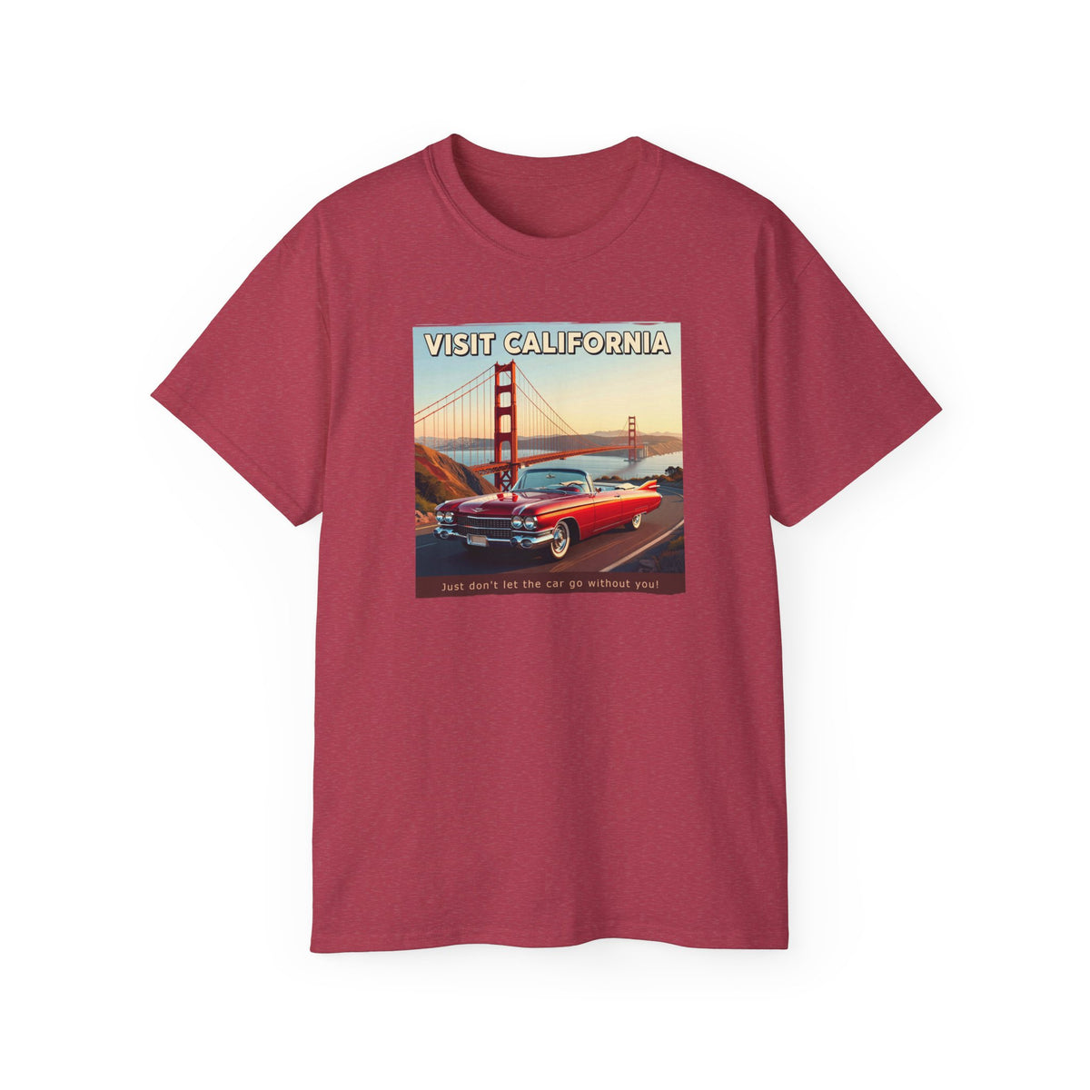 Vintage 'Visit California' Tee — Classic Art print on thicker vintage feel cotton.