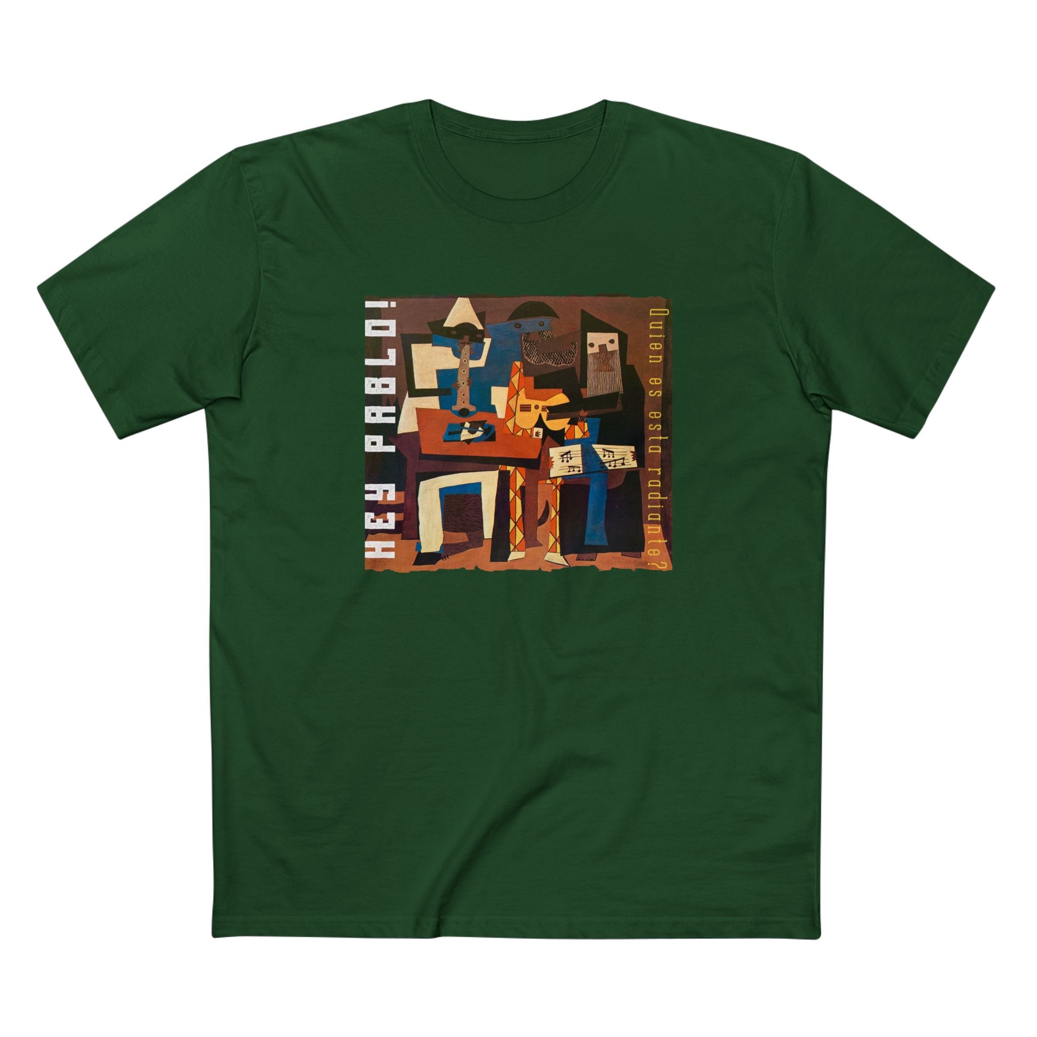 Regular fit Cotton T shirt with Picasso Art print and text.