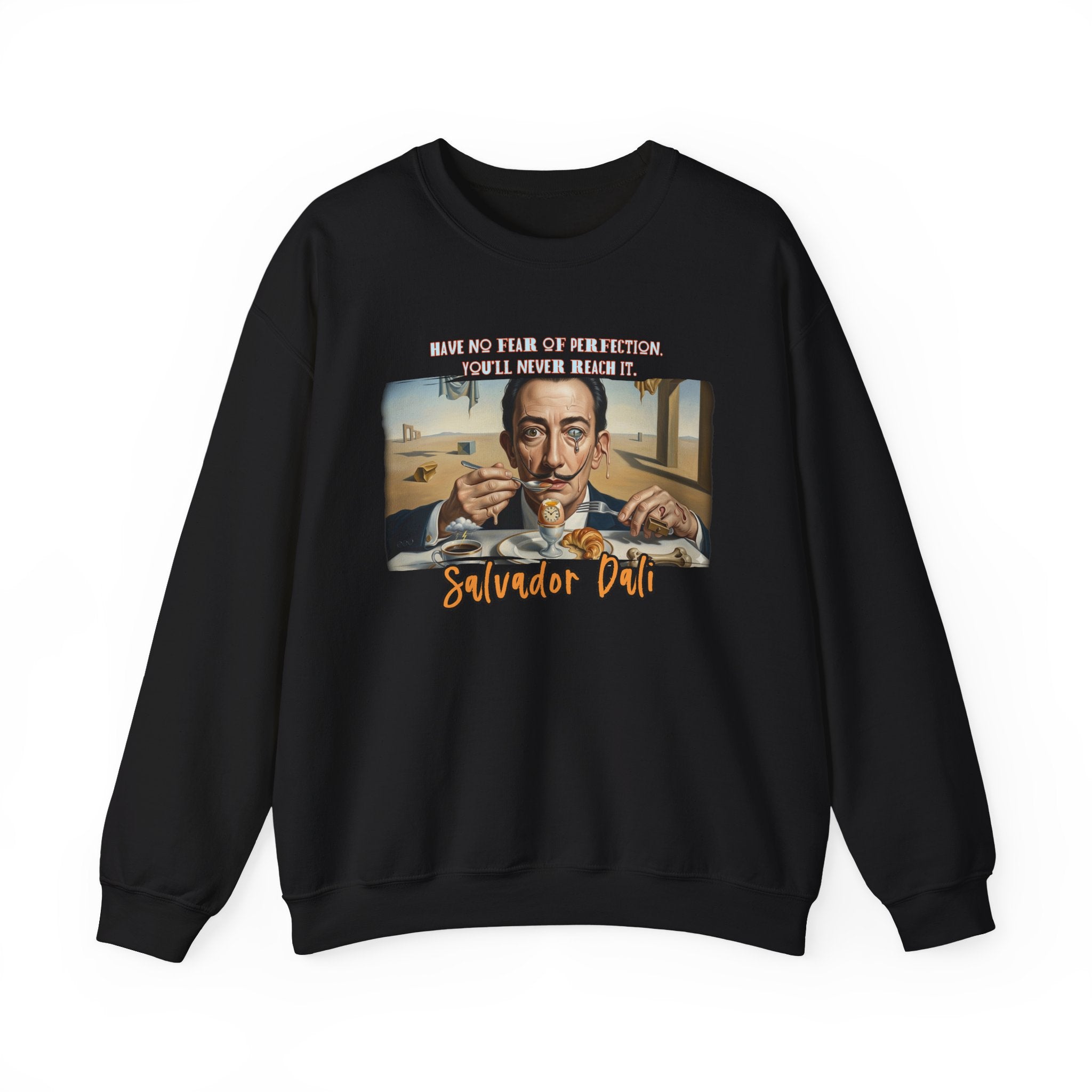 Salvador Dali Art print on medium heavy classic crewneck blend Sweater.