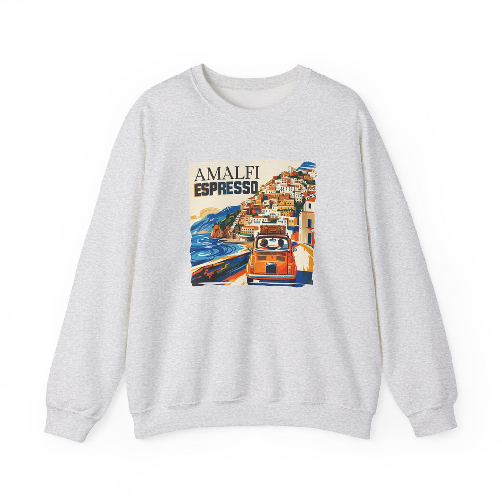 'Amalfi Espresso' Art print on midweight Medium heavy 50/50 blend Sweatshirt