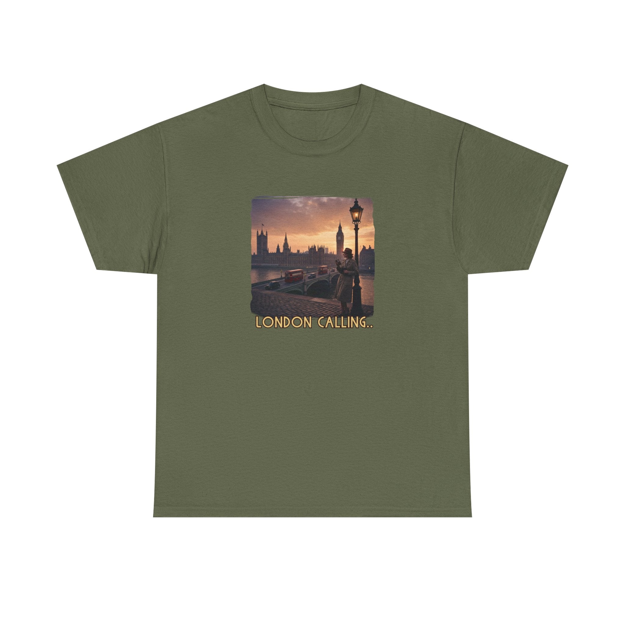 'London Calling' Art print on 100% cotton T shirt