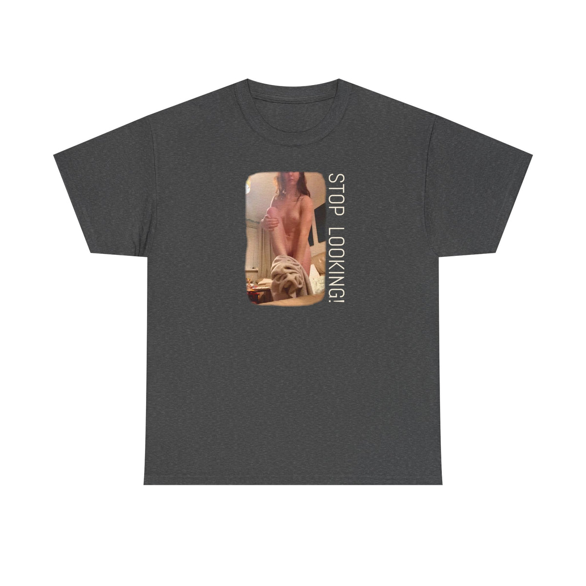 The Undresser. Art print on heavy cotton blah blah T shirt thingamy