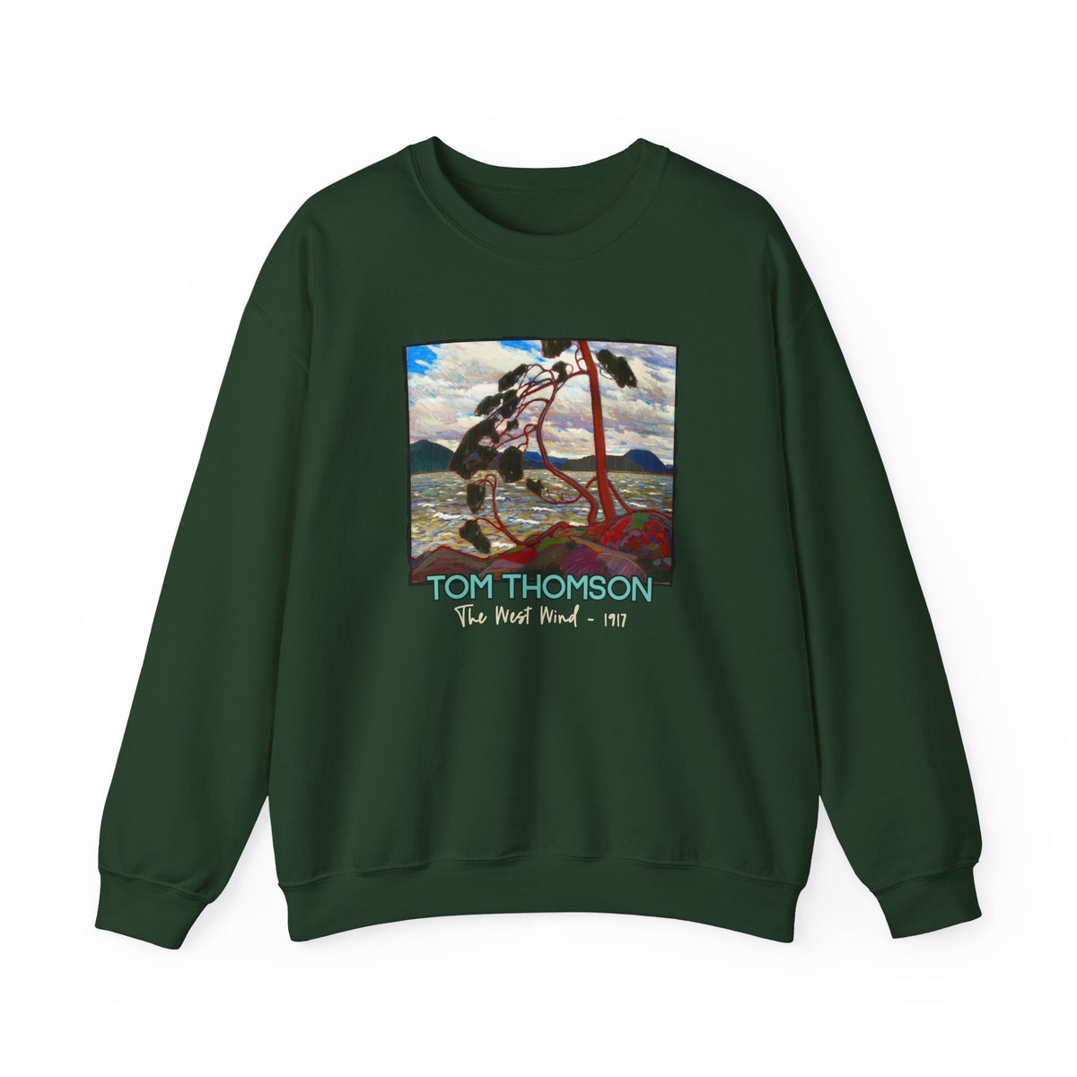 Tom Thomson Landscape 'The West Wind' on soft roomy midweight Crewneck Sweatshirt