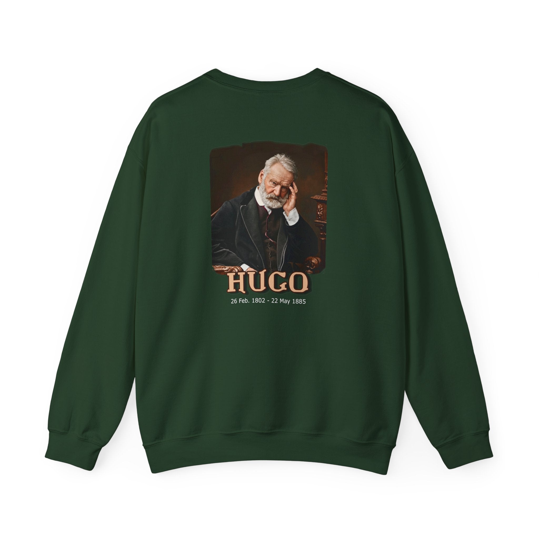 Victor Hugo Art print "HUGO" on Soft midweight crewneck Sweatshirt