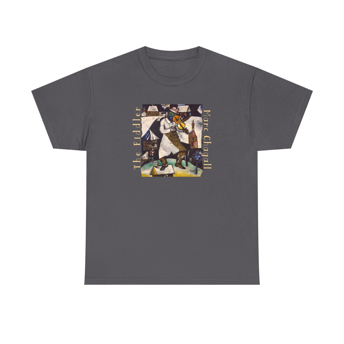 The Fiddler Chagall Art print on soft 100% cotton classic fit Tee