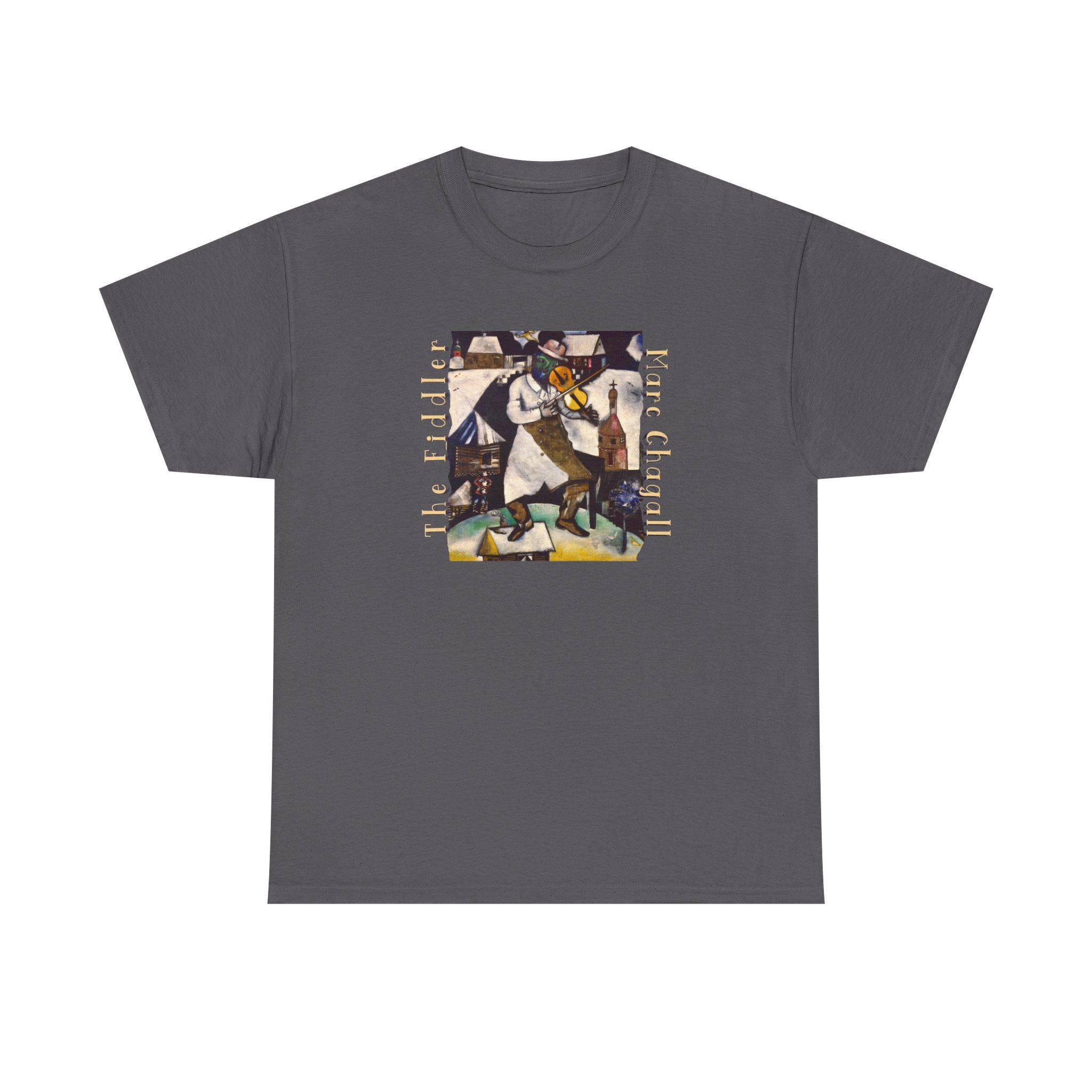 The Fiddler Chagall Art print on soft 100% cotton classic fit Tee
