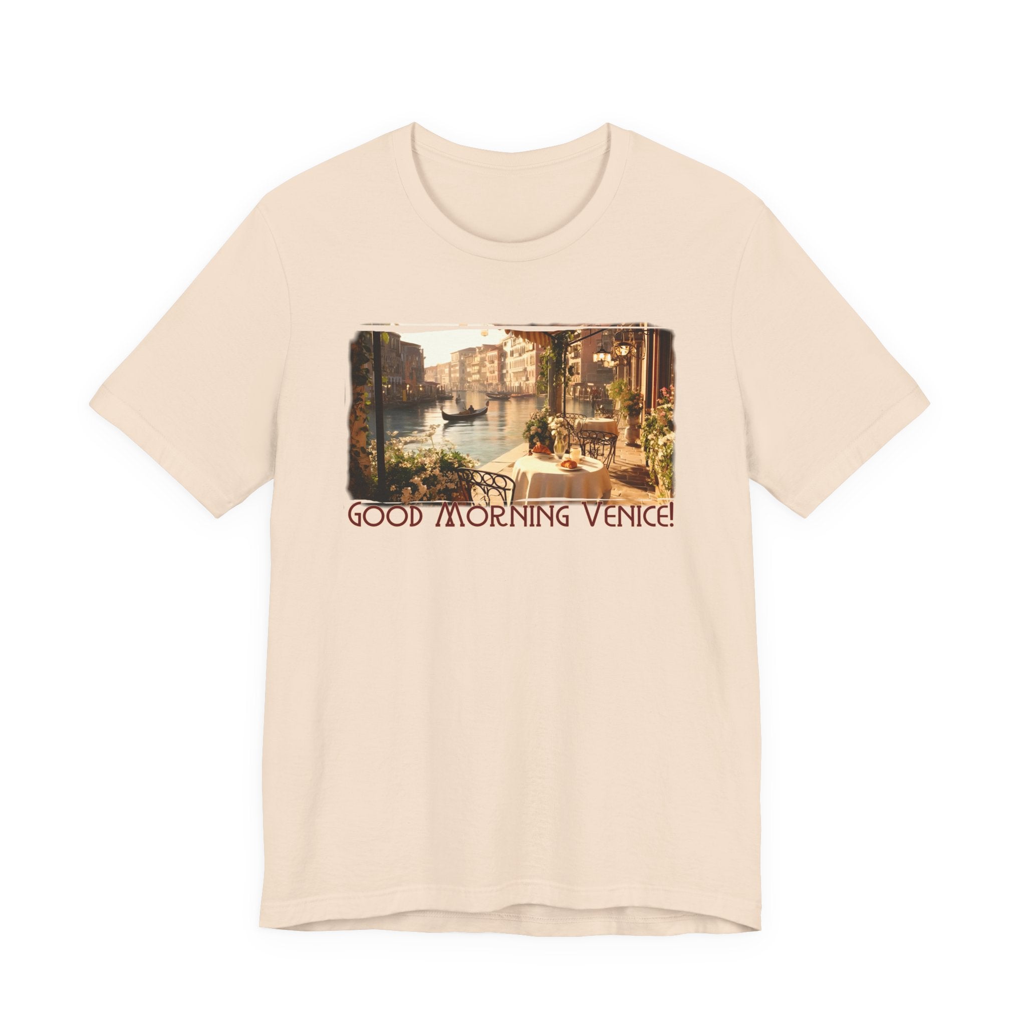 100% Airlume combed & ring-spun lightweight cotton — 'Good Morning Venice' Vintage Art Print