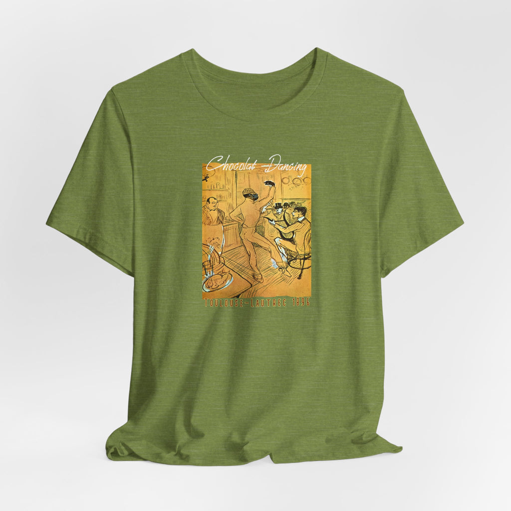 Toulouse Lautrec 'Chocolat Dancing'  Art print on  soft cotton lightweight T shirt