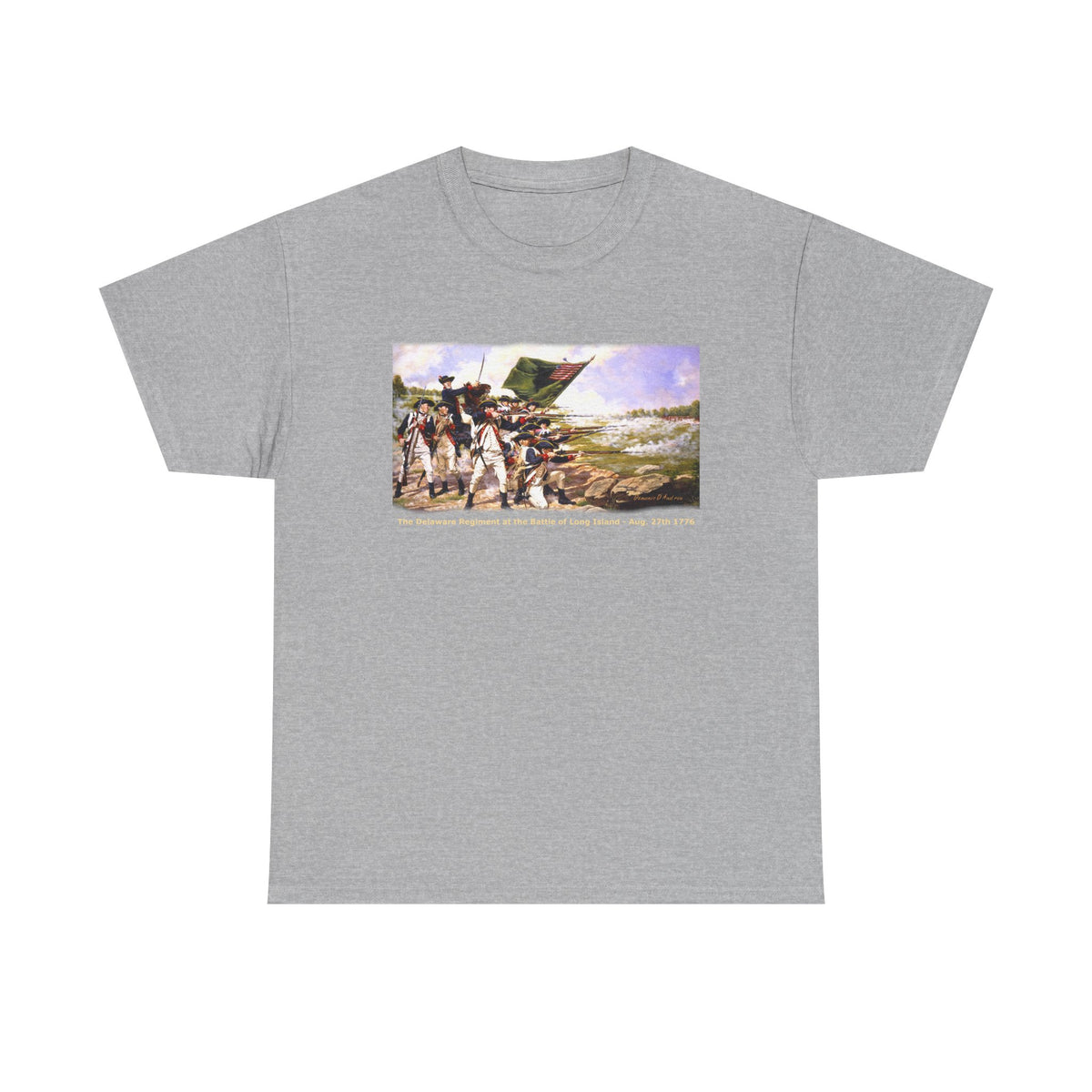 "The Battle of Long Island 1776'   Art Print on 100% cotton Tshirt (with personalize option)