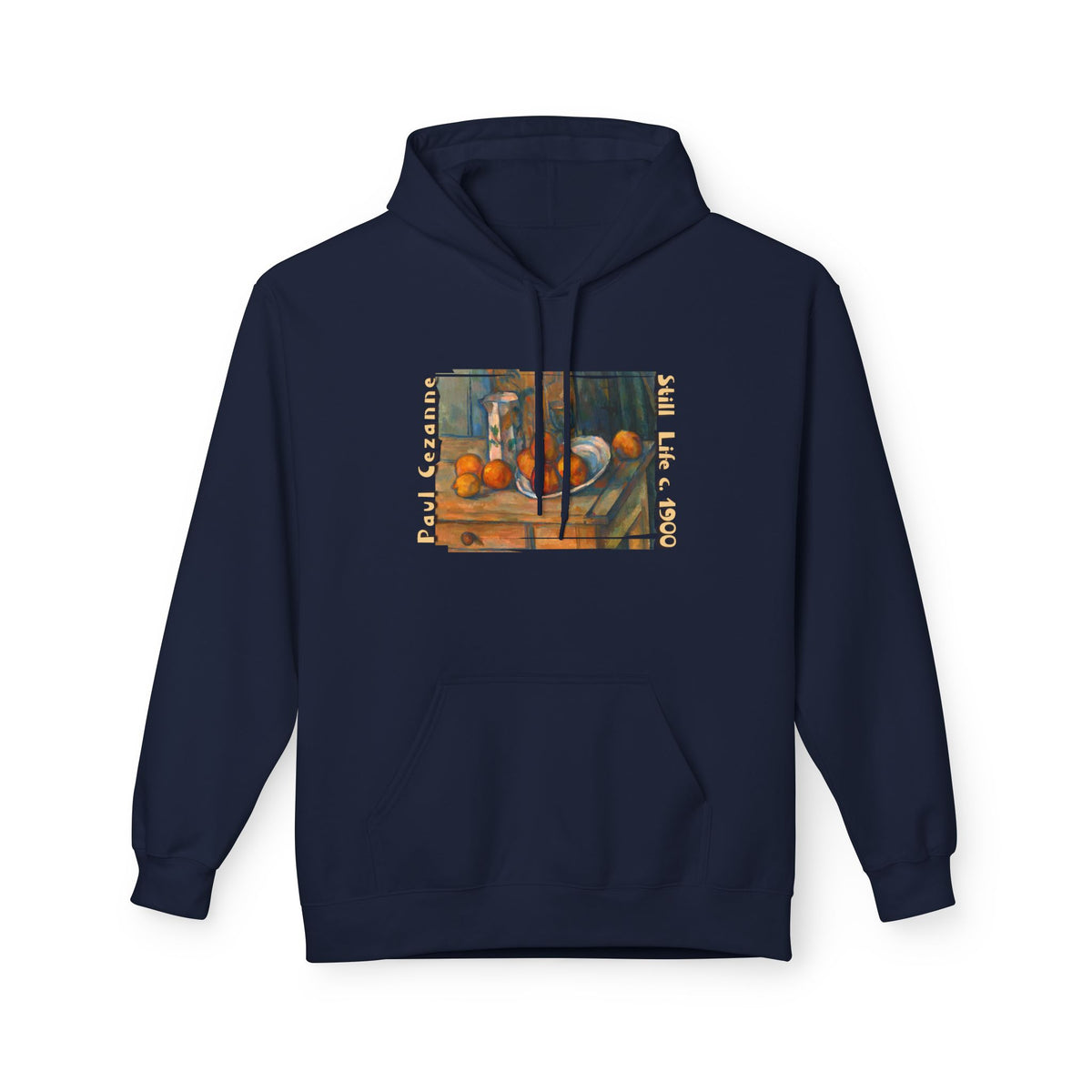Paul Cezanne Art print 'Still Life' on midweight fleece hoodie.