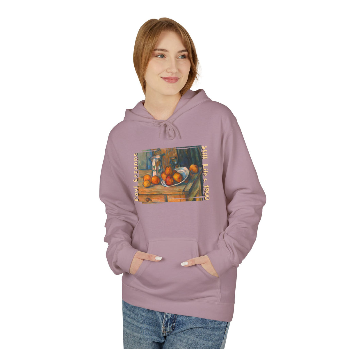 Paul Cezanne Art print 'Still Life' on midweight fleece hoodie.