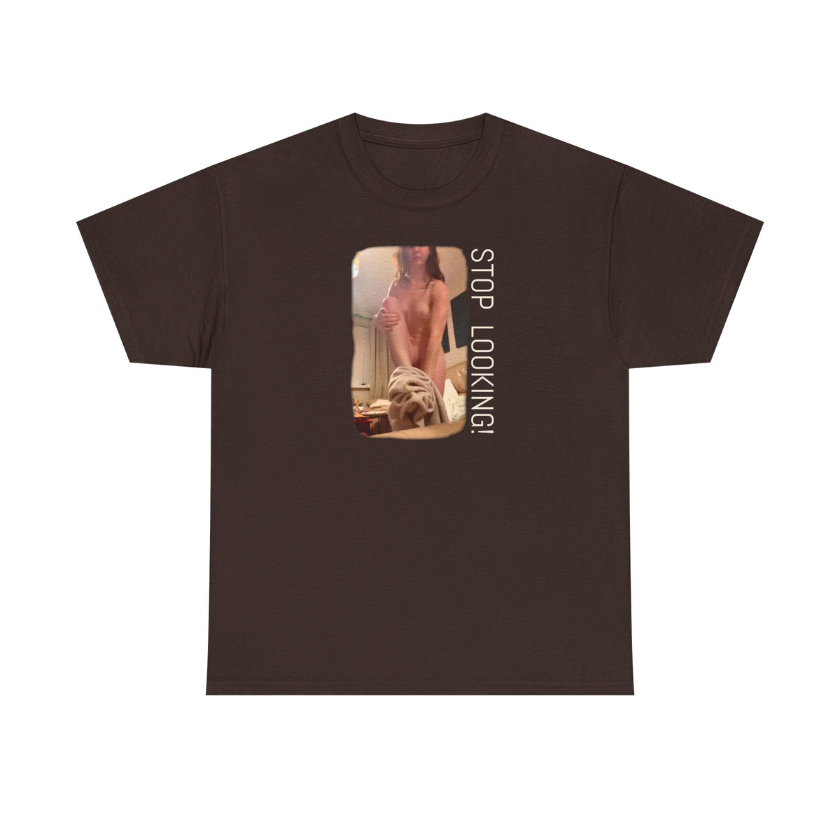 The Undresser. Art print on heavy cotton blah blah T shirt thingamy
