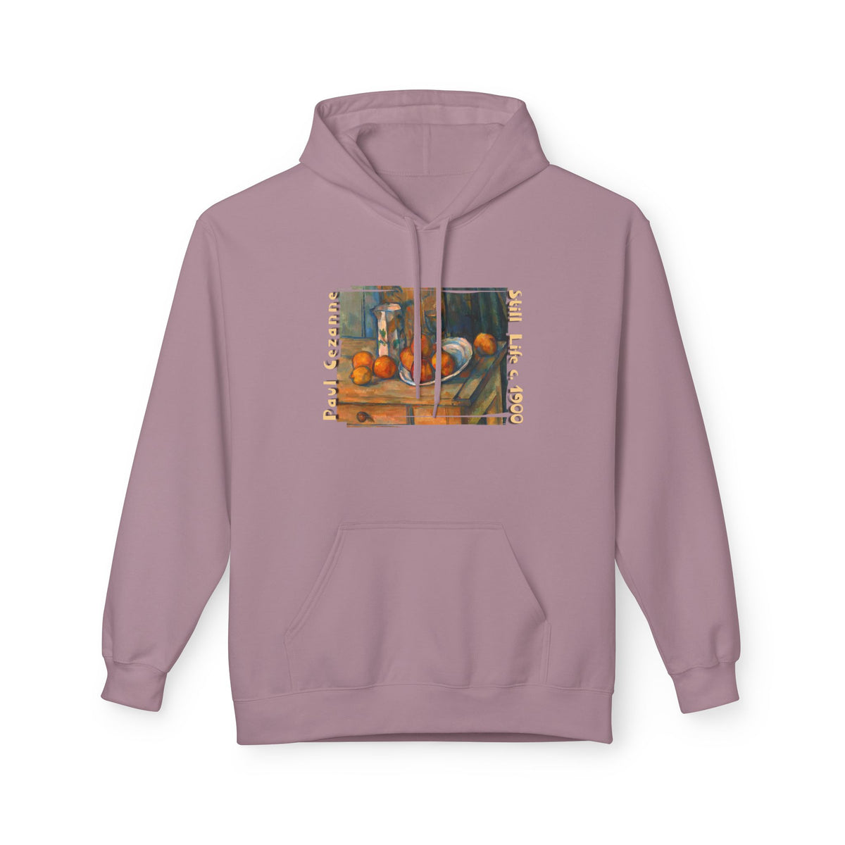 Paul Cezanne Art print 'Still Life' on midweight fleece hoodie.