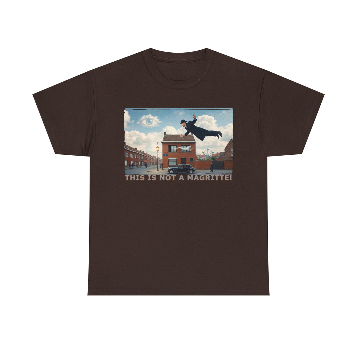 'This is not a Magritte'- Art print on unisex heavy cotton T  shirt.