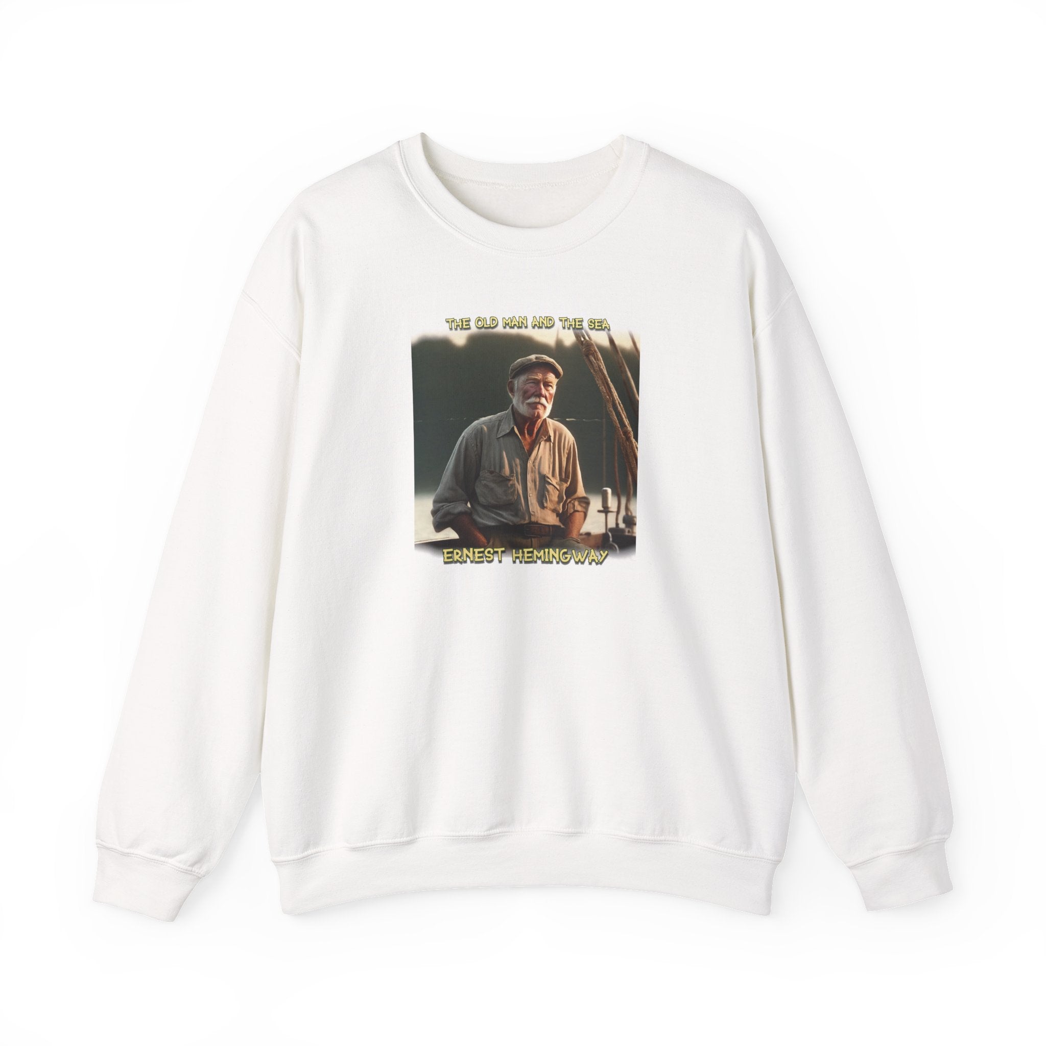 "Ernest Hemingway – Vintage Portrait Art Print Crewneck Sweatshirt"