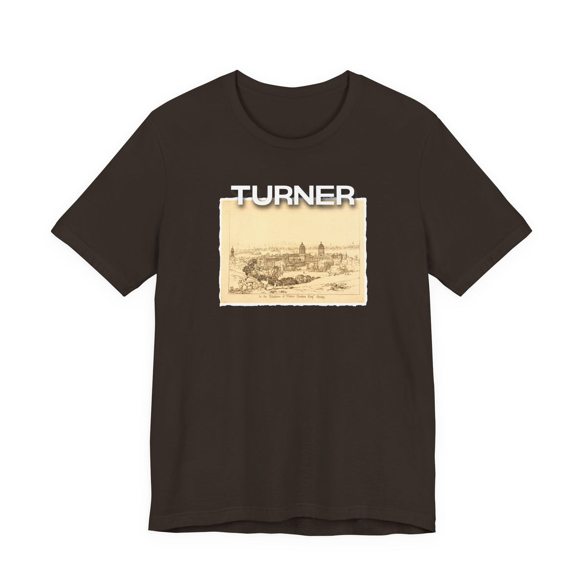 JMW Turner  Etching of 'London from Greenwich' Art print on lightweight Jersey cotton