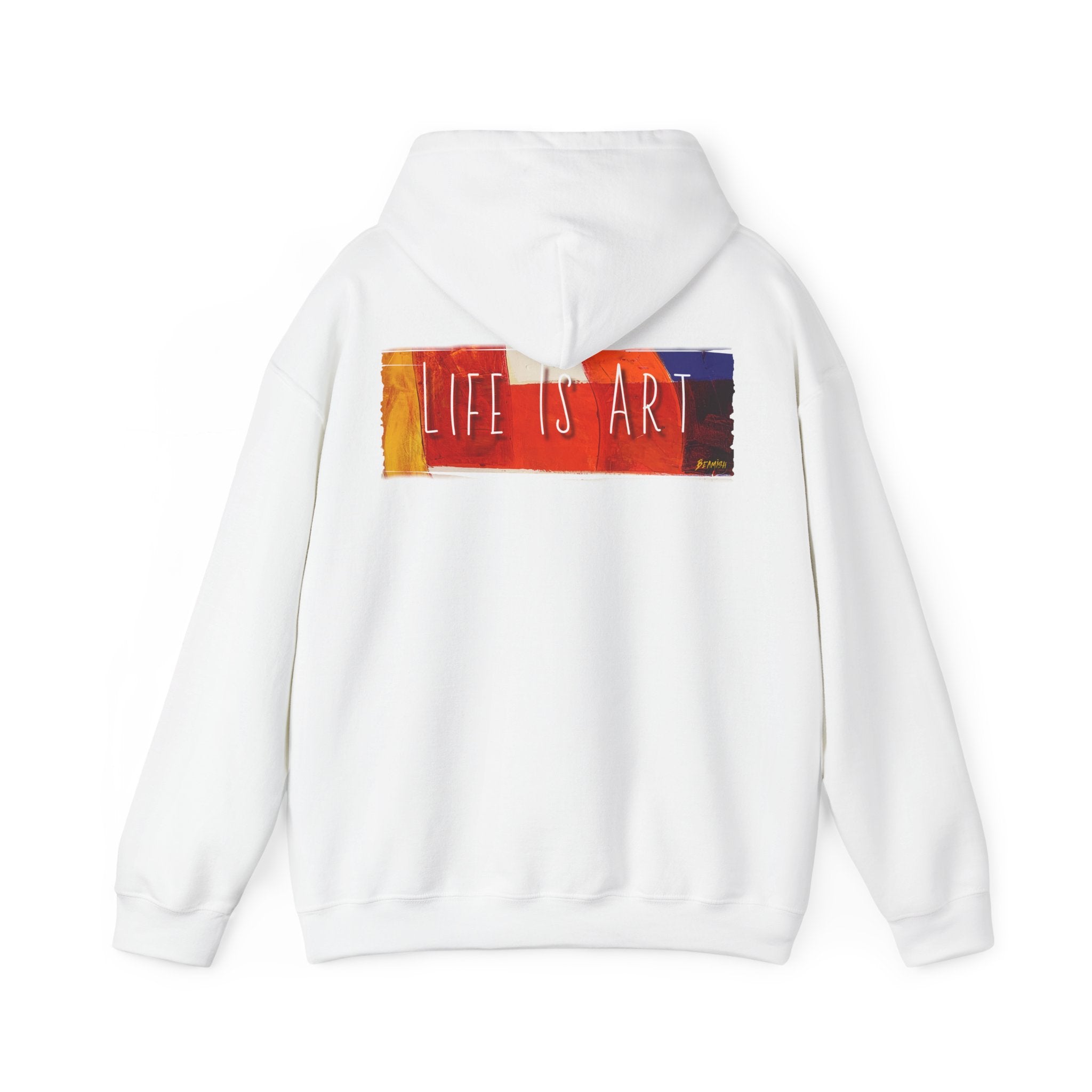Life Is Art Hoodie – Colorful Brushstroke Graphic pullover with Art print.