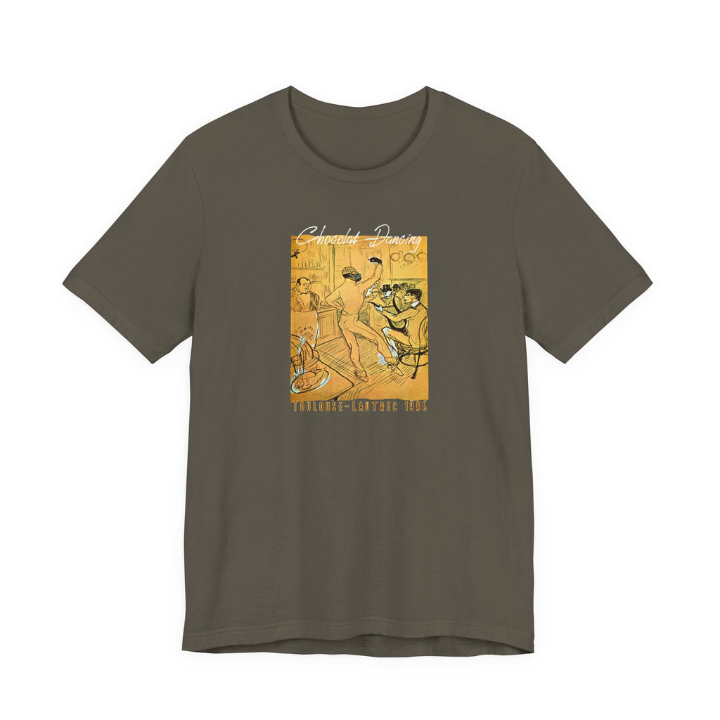Toulouse Lautrec 'Chocolat Dancing'  Art print on  soft cotton lightweight T shirt