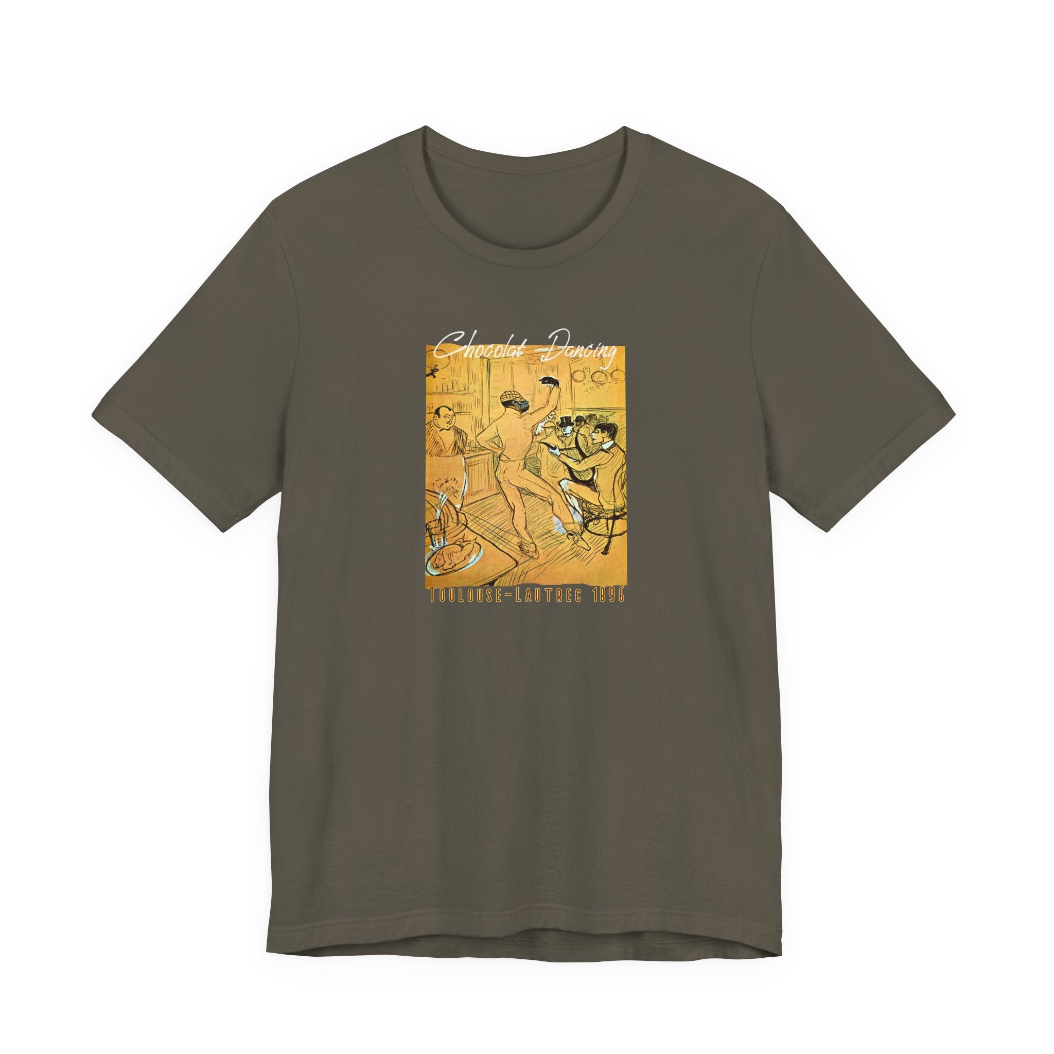 Toulouse Lautrec 'Chocolat Dancing'  Art print on  soft cotton lightweight T shirt