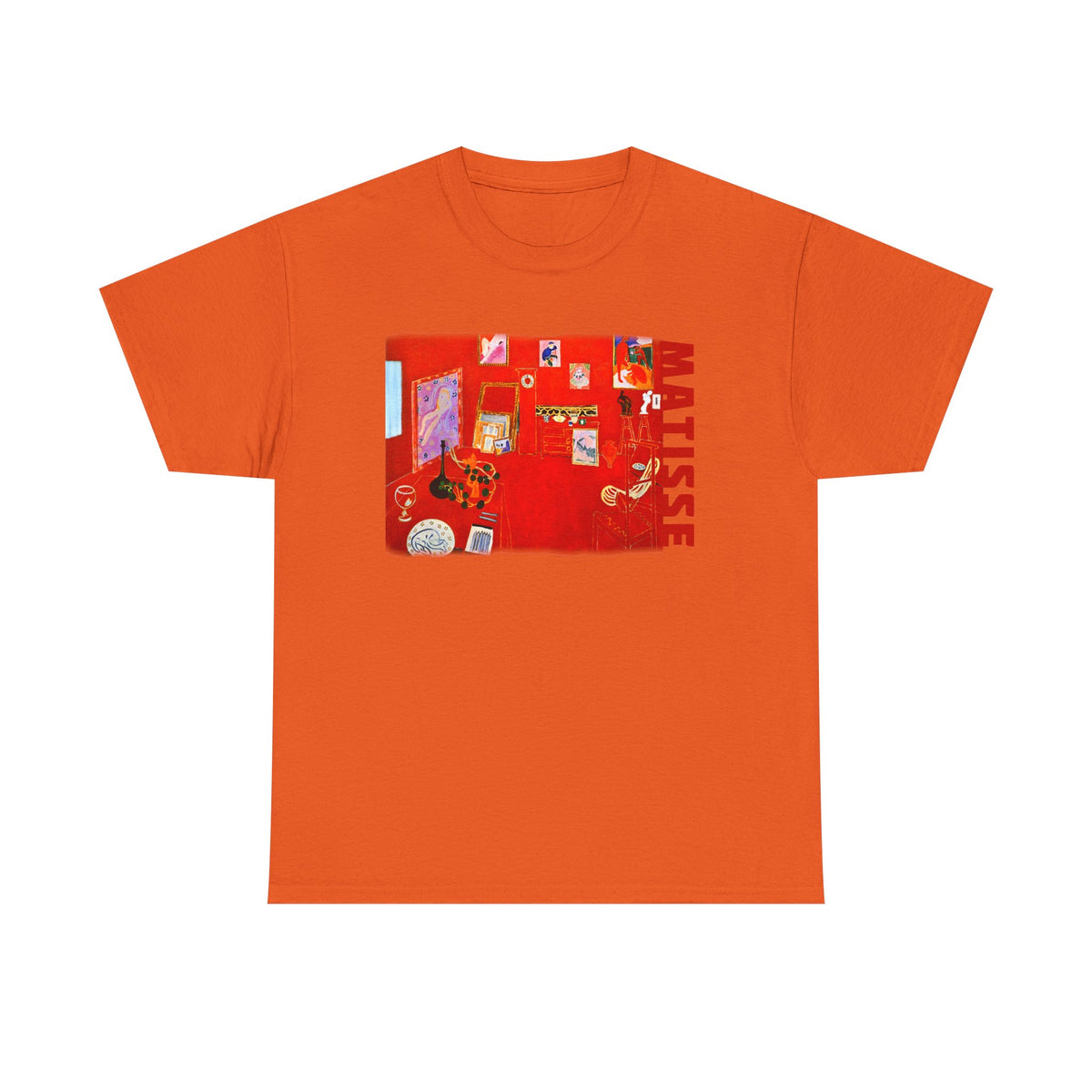 Matisse Art print The Red Studio 1911 on 100% cotton unisex T shirt